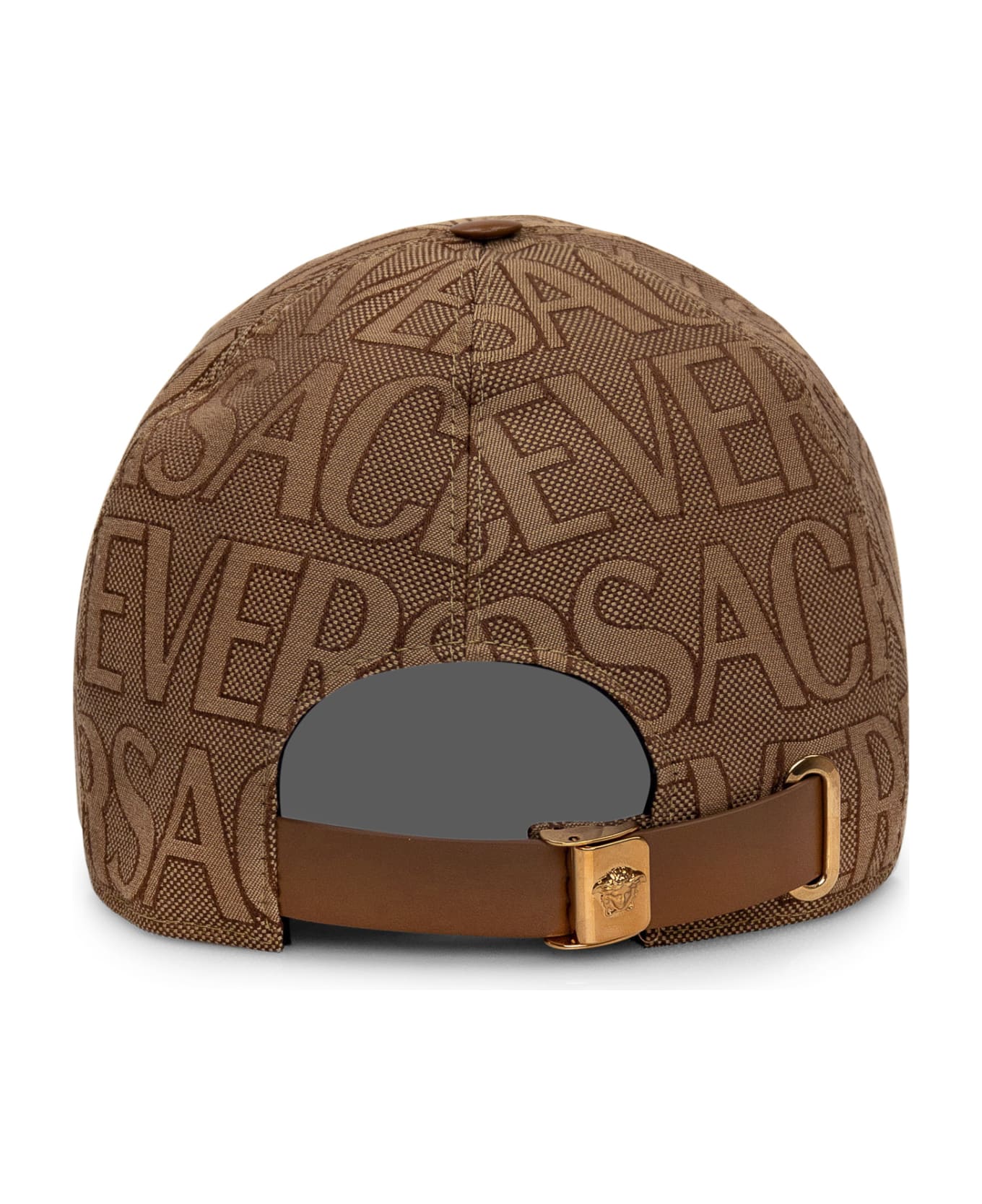 Versace All Over Logo Baseball Cap - Beige 帽子