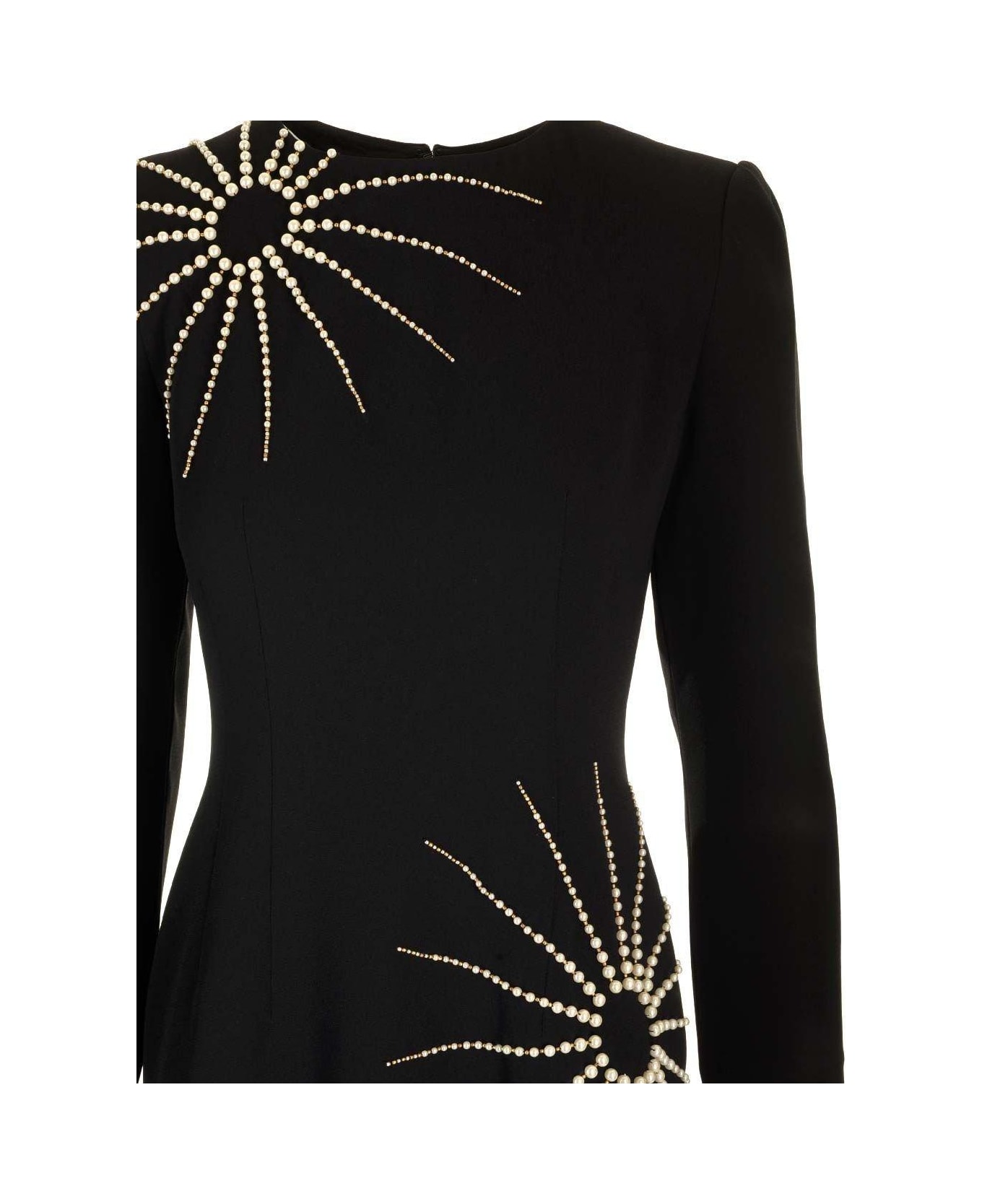 Dries Van Noten Embellished Long Dress - Black