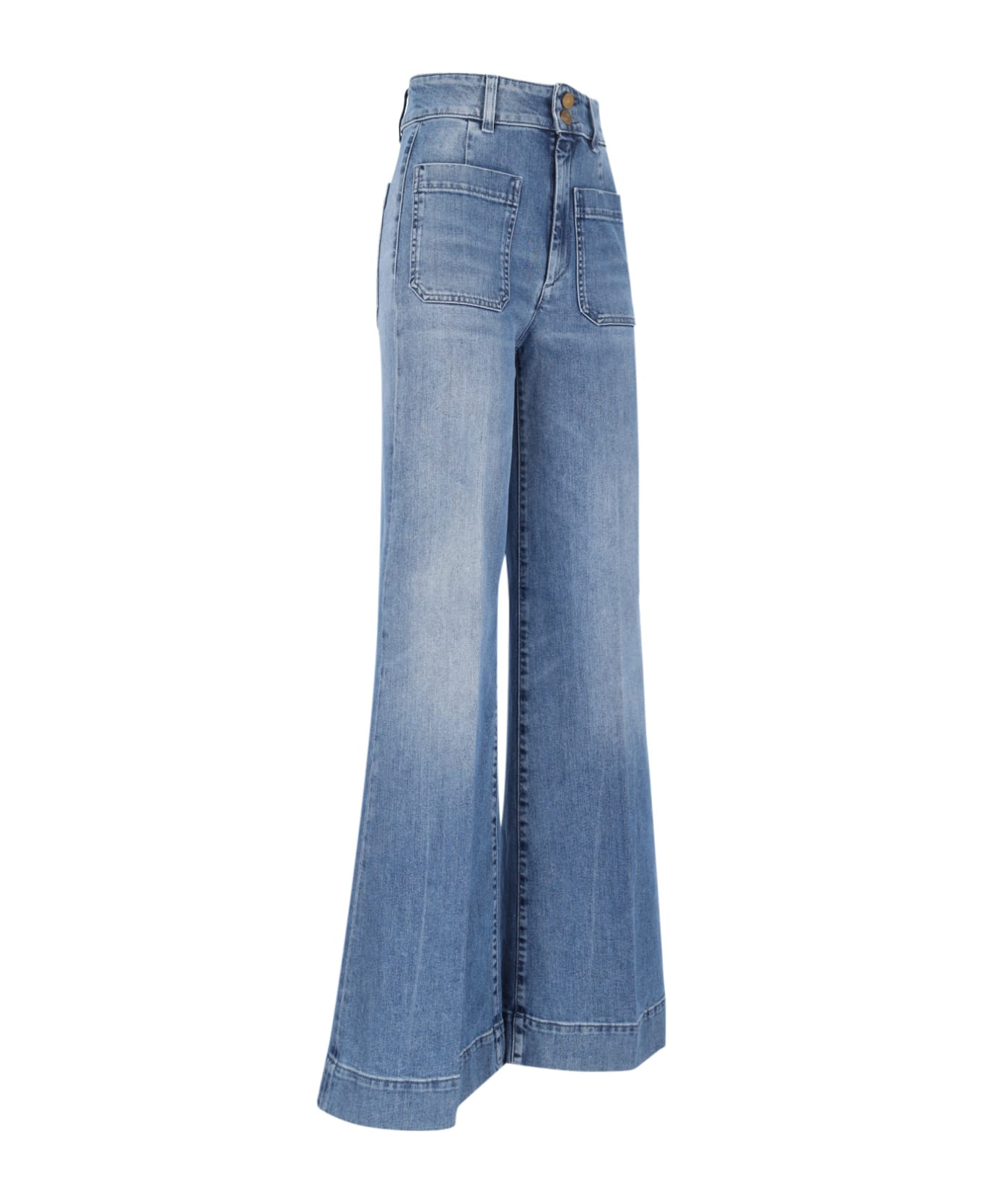 The Seafarer Palazzo Jeans - BLUE