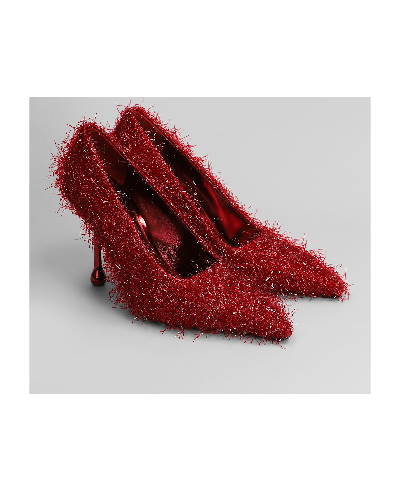 Jimmy Choo Ixia 95 Pumps In Red Laminate - red