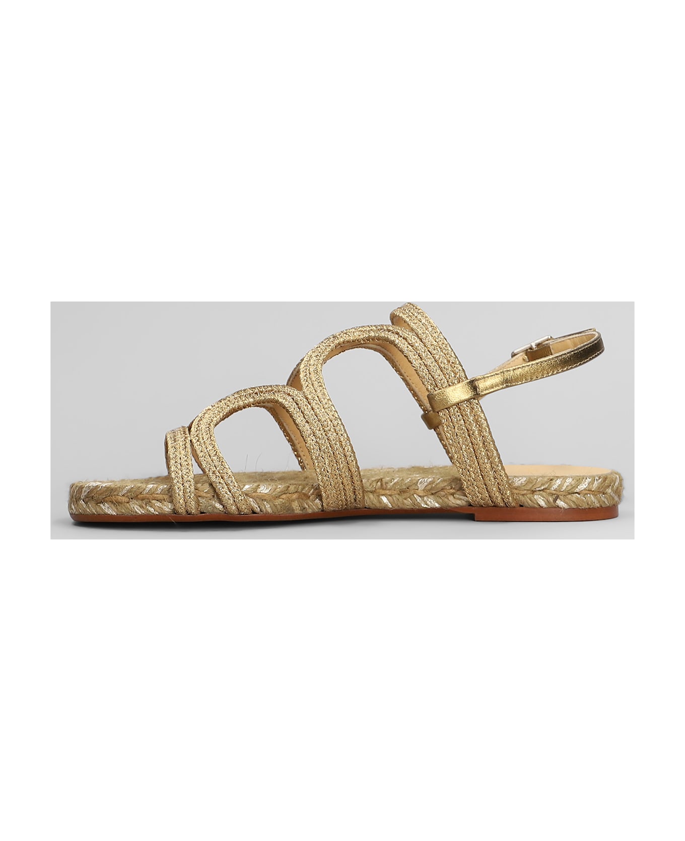 Castañer Pitra-266 Flats In Gold Fabric - gold