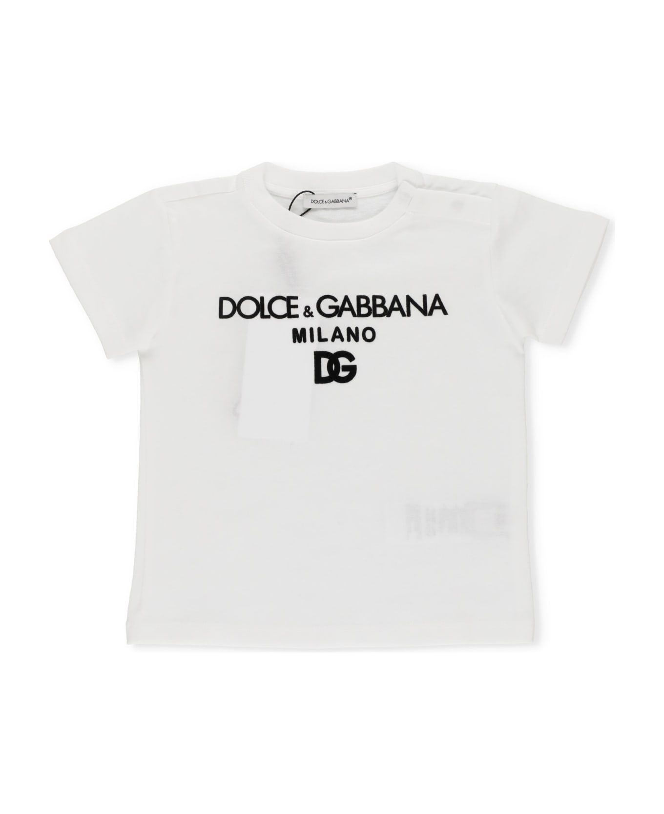 Dolce & Gabbana T-shirt In Cotone - BIANCO OTTICO