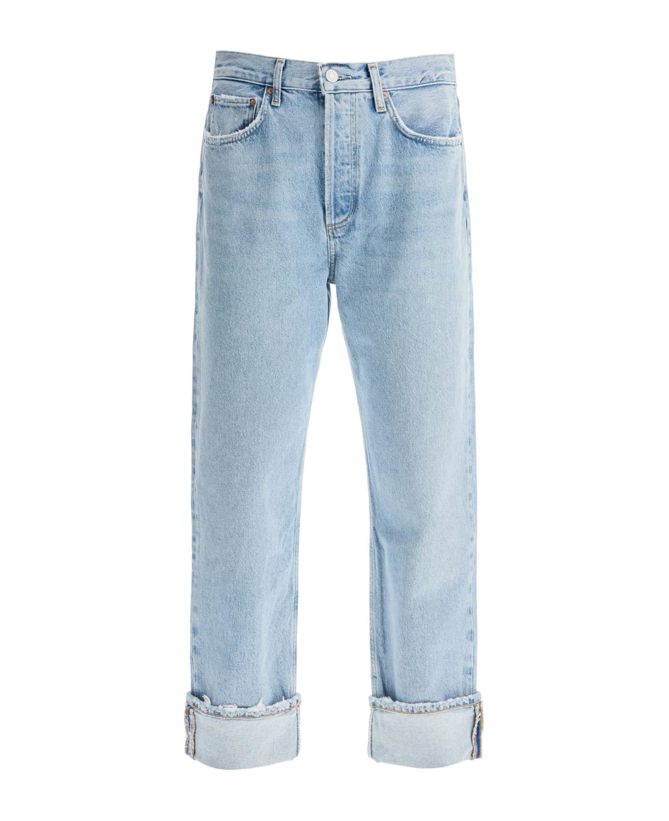 AGOLDE Used Effect Fran Jeans - FORCE (Blue)