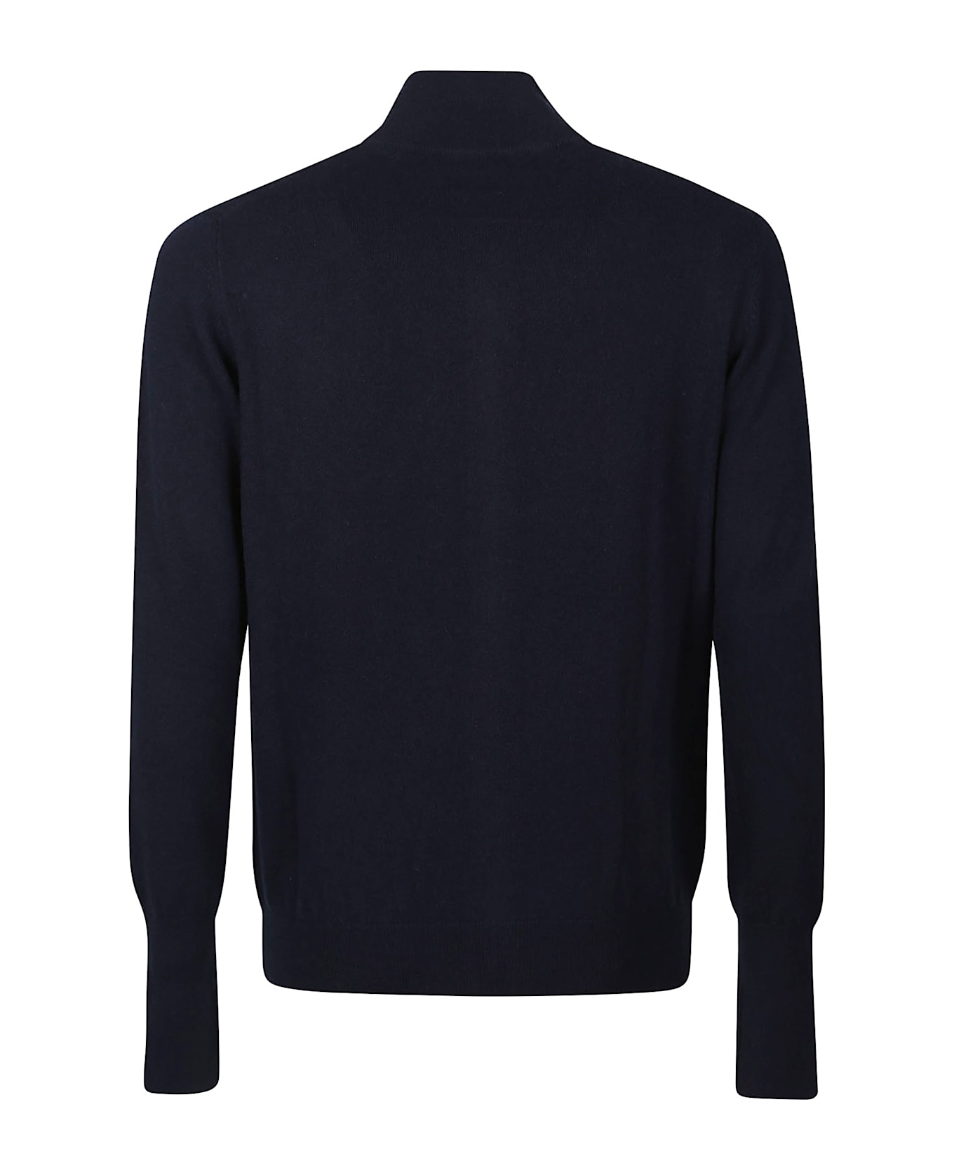 Ballantyne Plain Full Zip Cardigan - Navy