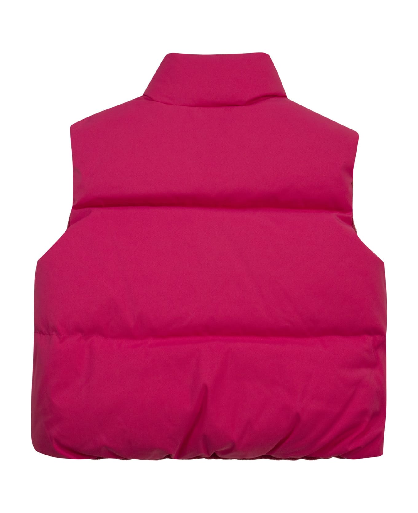 Il Gufo Reversible Down Waistcoat - Fuchsia