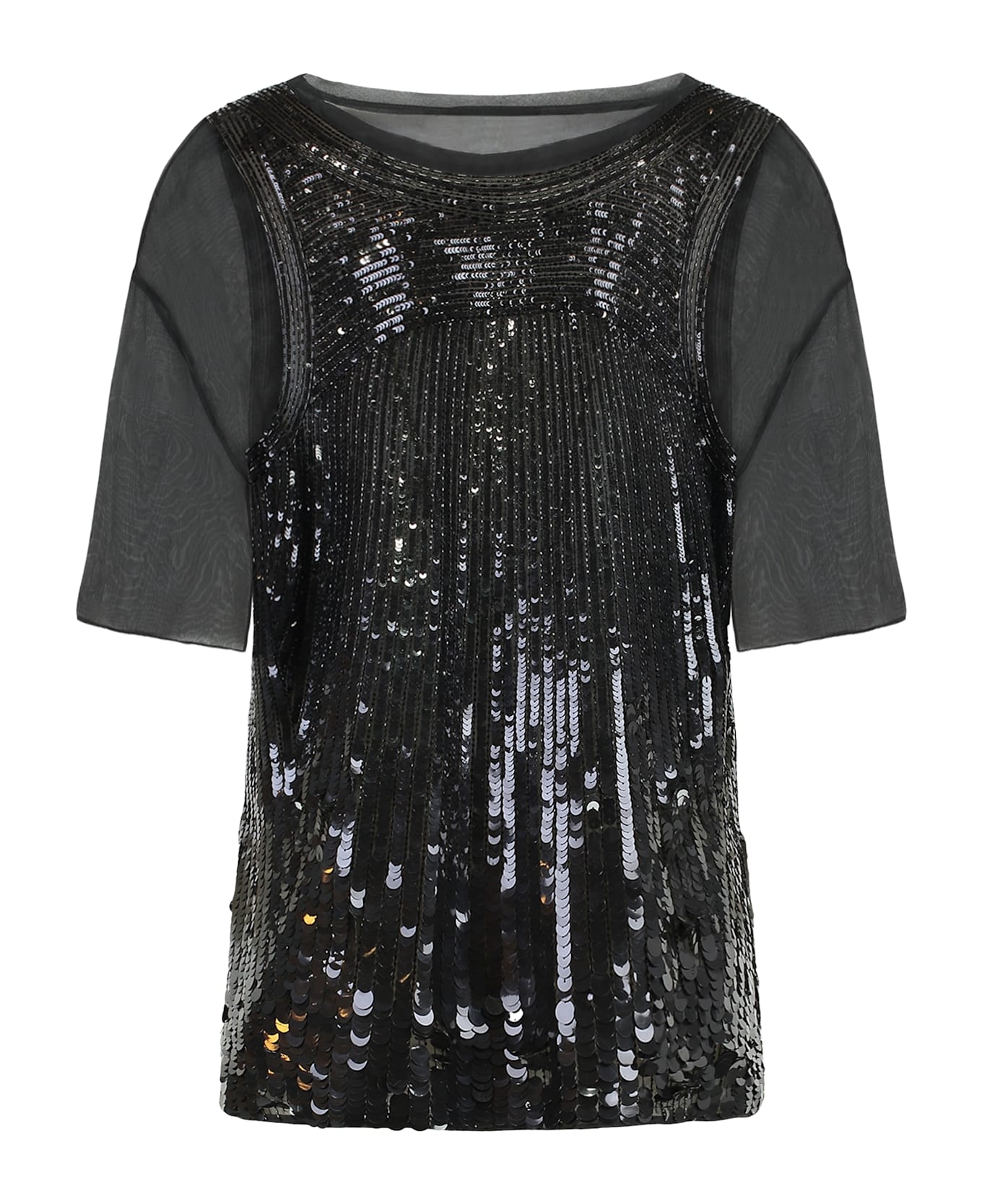 Alberta Ferretti Blouse With Sequins - black