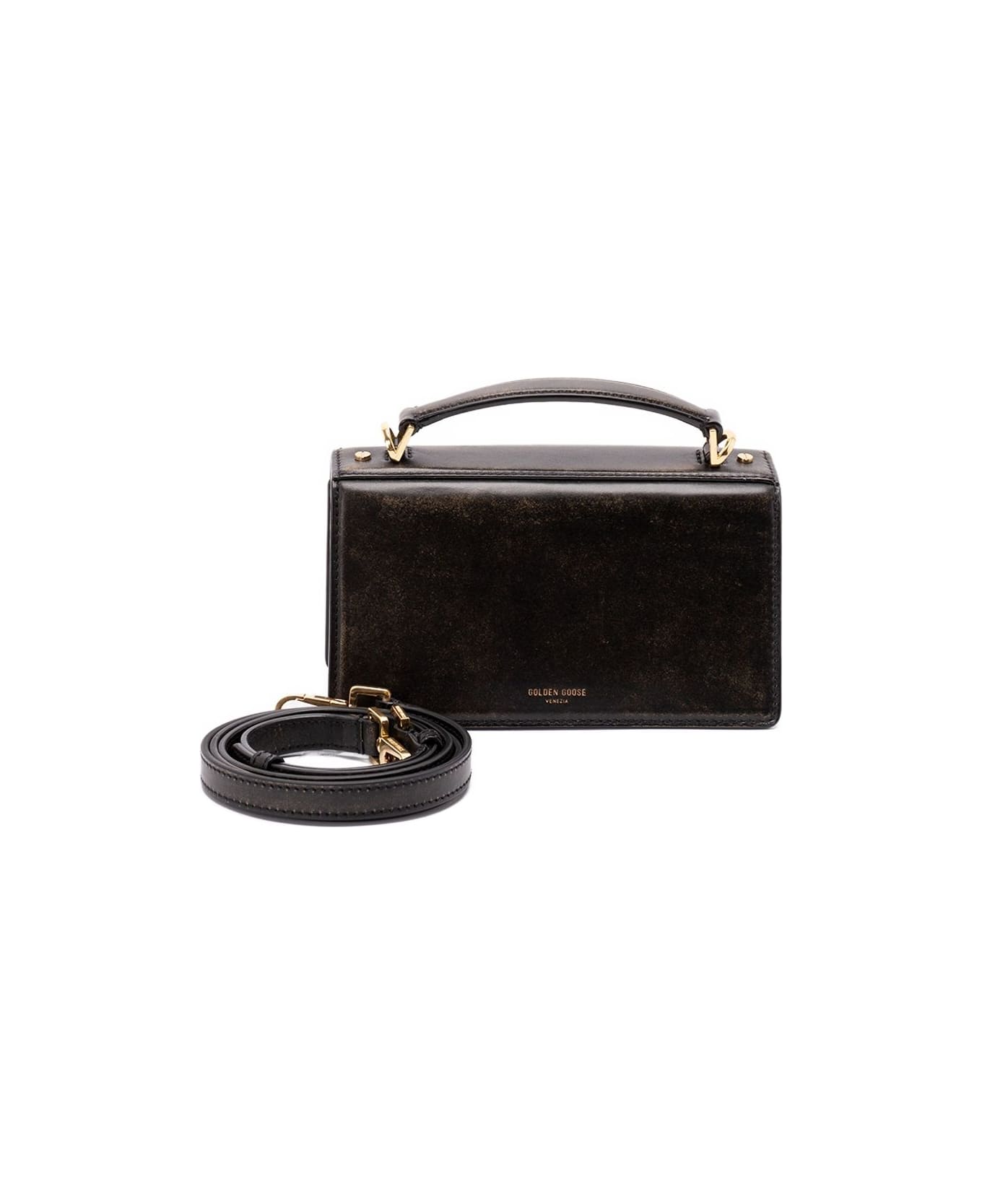 Golden Goose Venezia Small Leather Handbag - Black