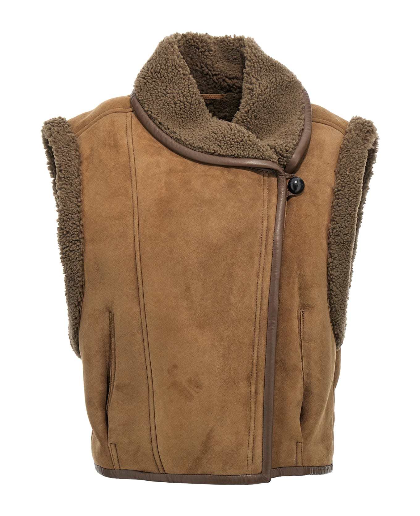 Isabel Marant 'alime' Vest - Brown ベスト