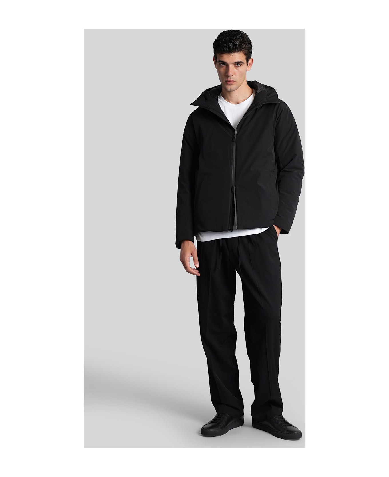 Attachment Puffer In Black Nylon - black