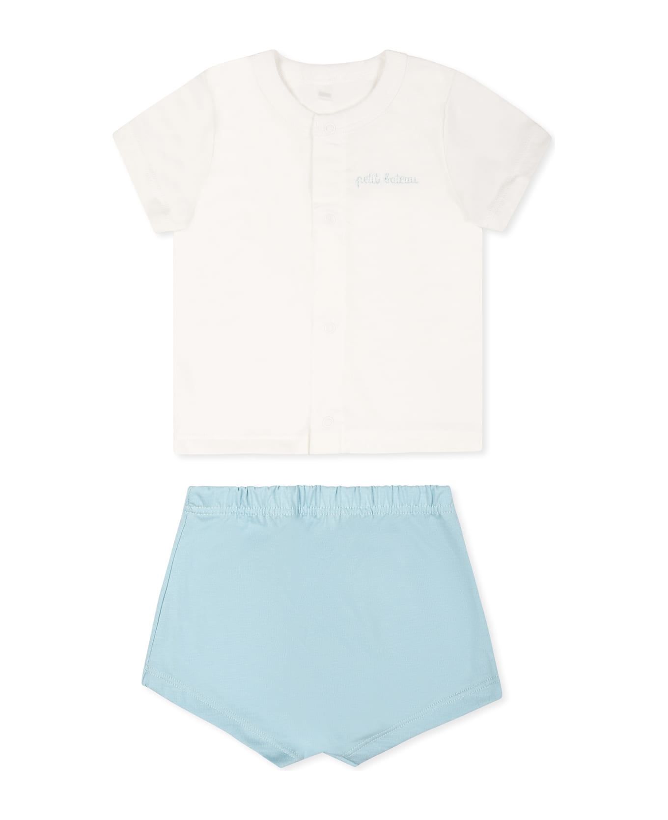 Petit Bateau Multicolor Suit For Baby Boy With Logo - Multicolor