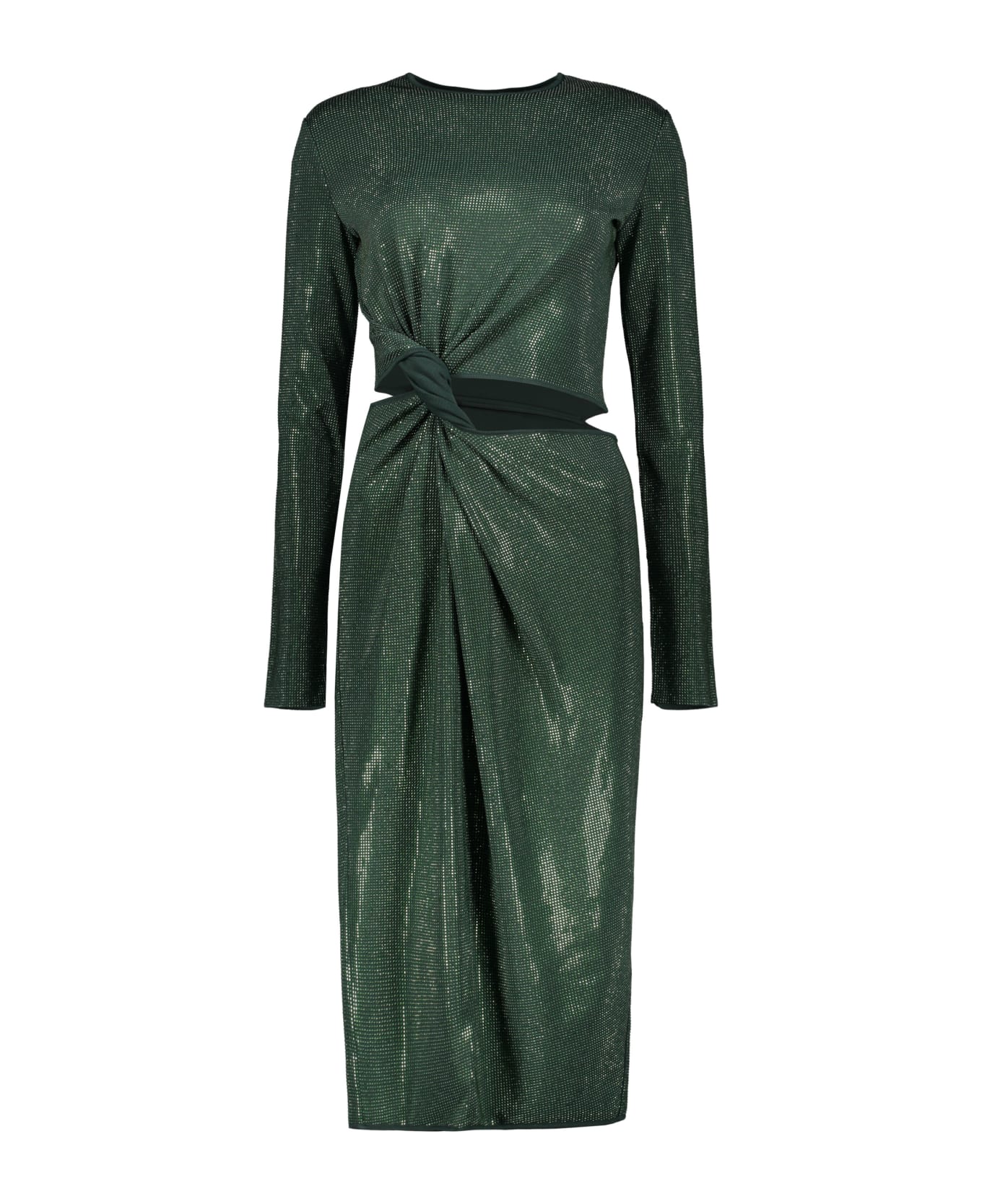 Bottega Veneta Rhinestone Dress - green