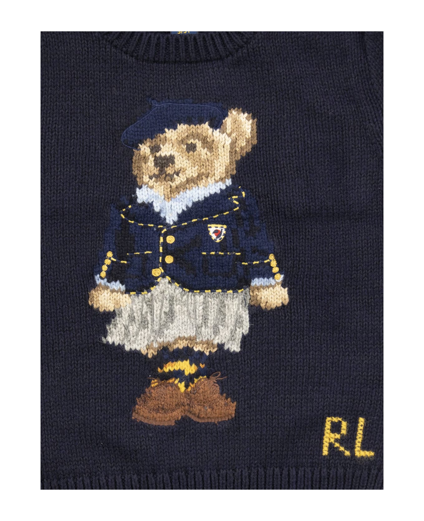 Polo Ralph Lauren Cotton-blend Jersey Polo Bear - Navy Blue