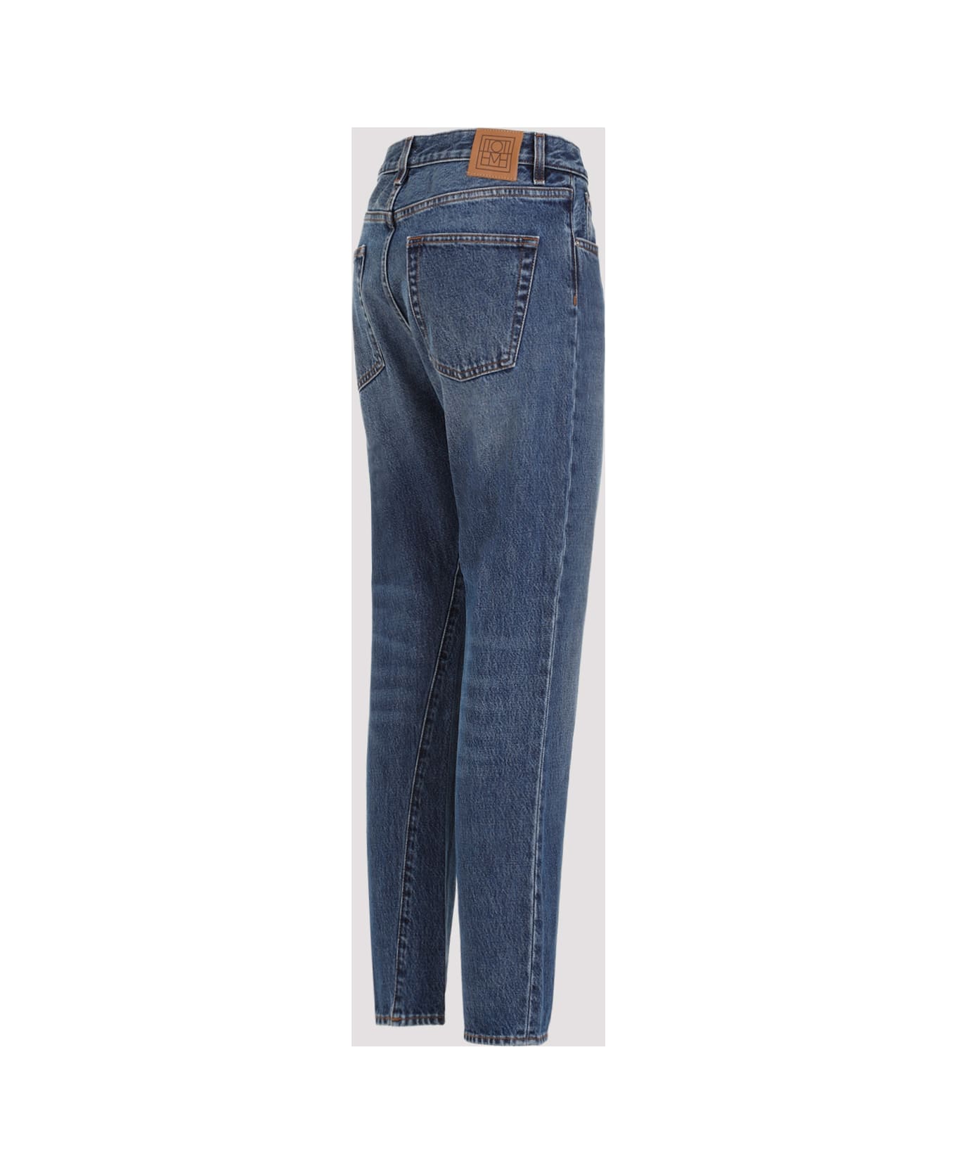 Totême Straight-legged Cropped Jeans - Washed Blue