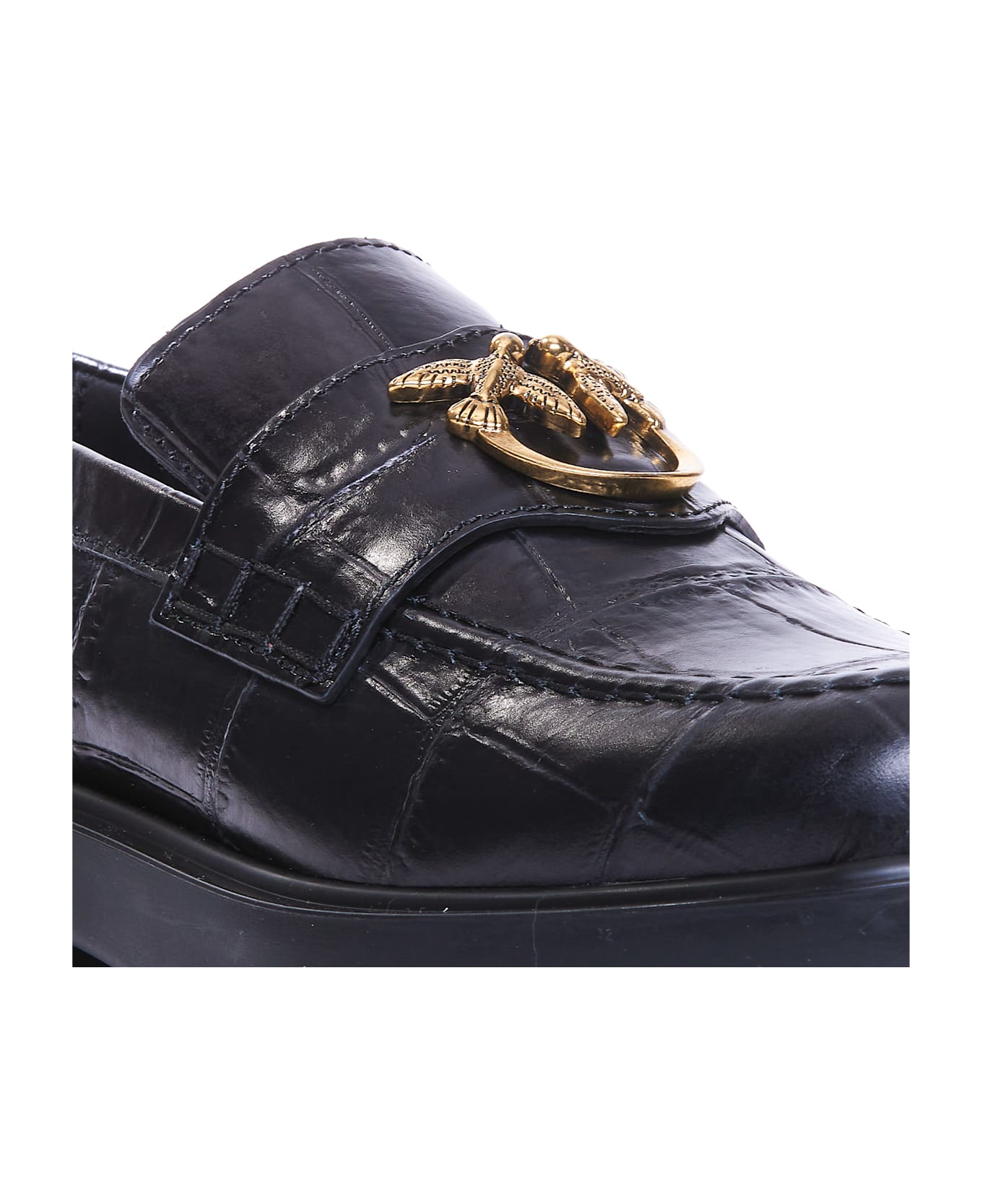 Pinko Tina Loafers With Platform - Black