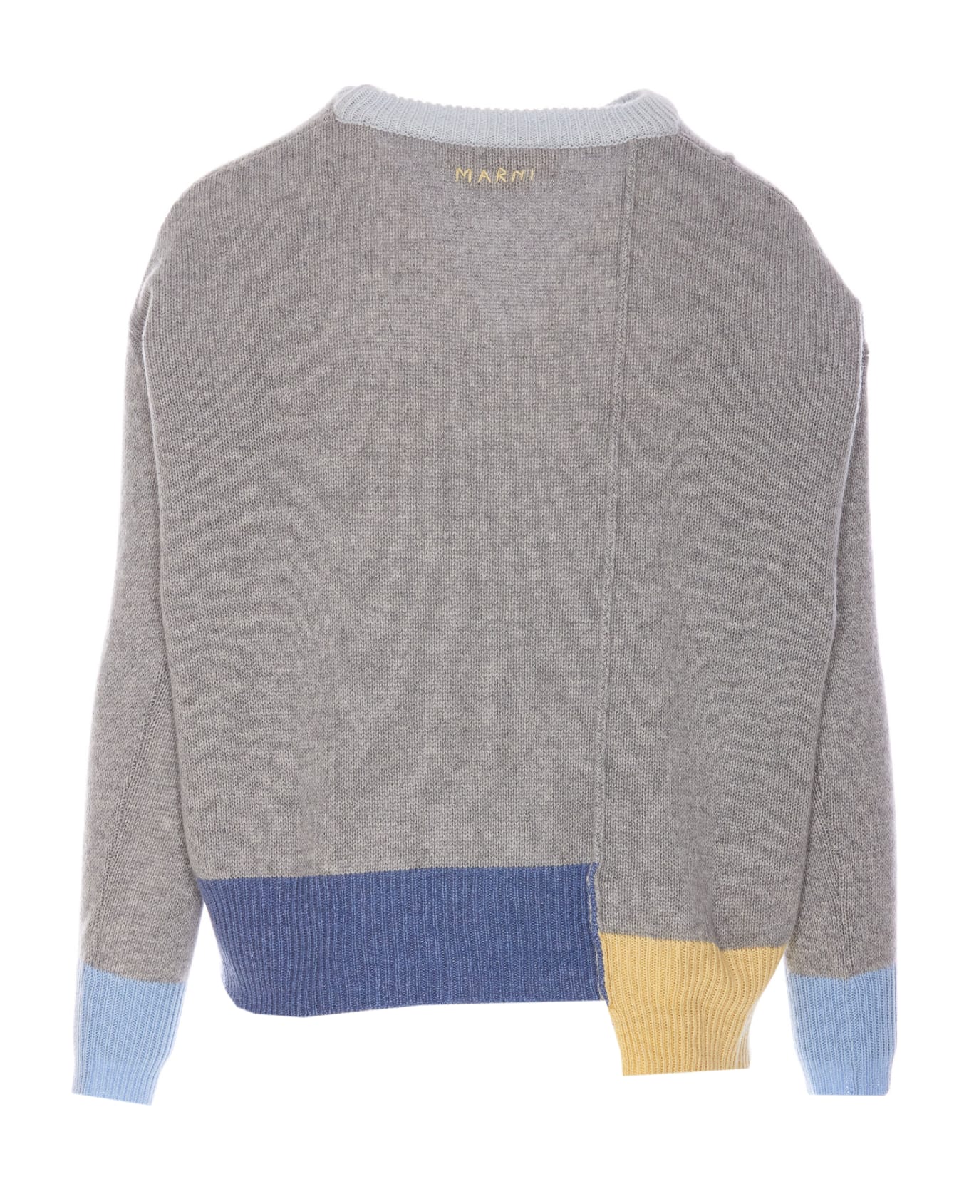 Marni Color Block Sweater - Grey