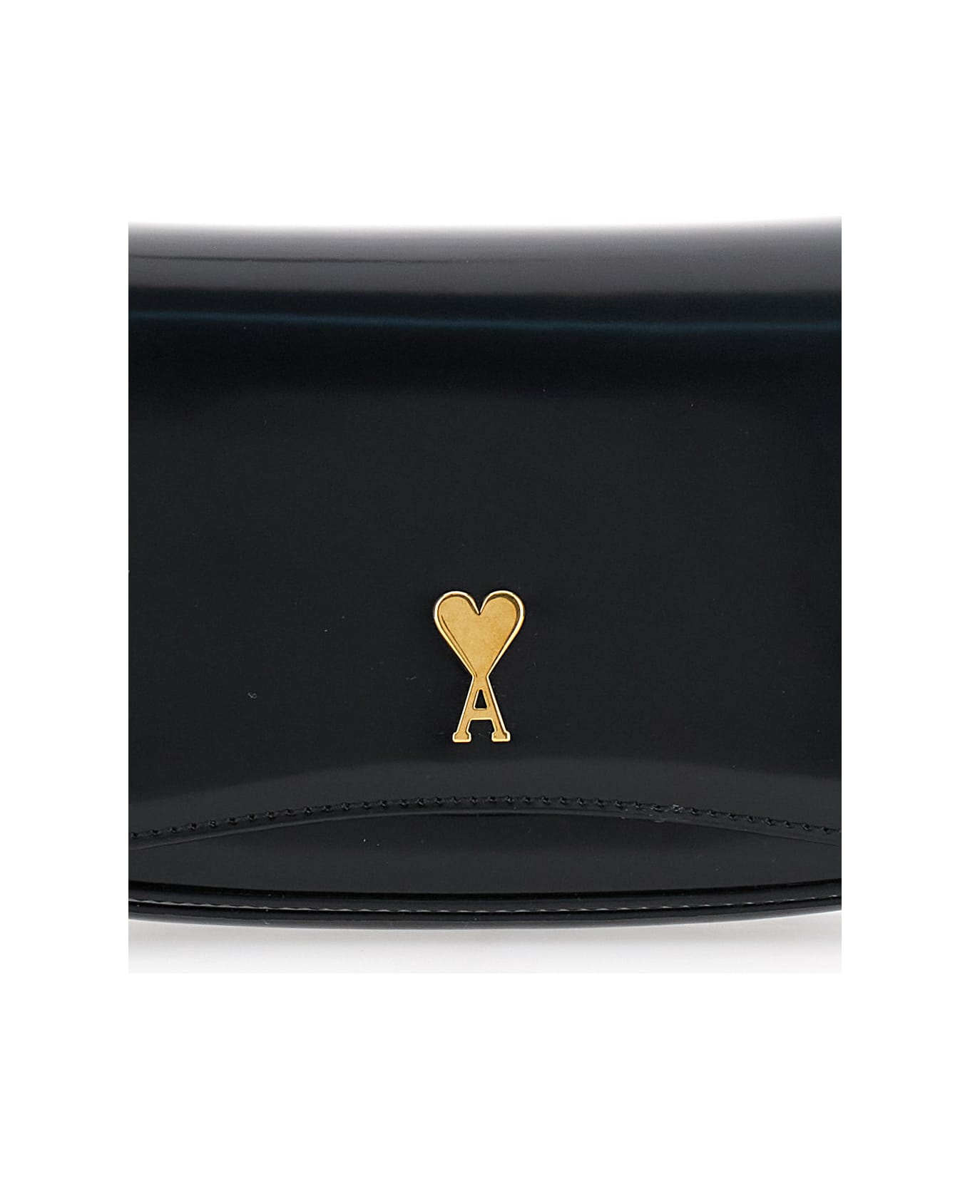 Ami Alexandre Mattiussi 
paris Paris
 Black Crossbody Bag With Adc Patch On The Front In Leather Woman - BLACK