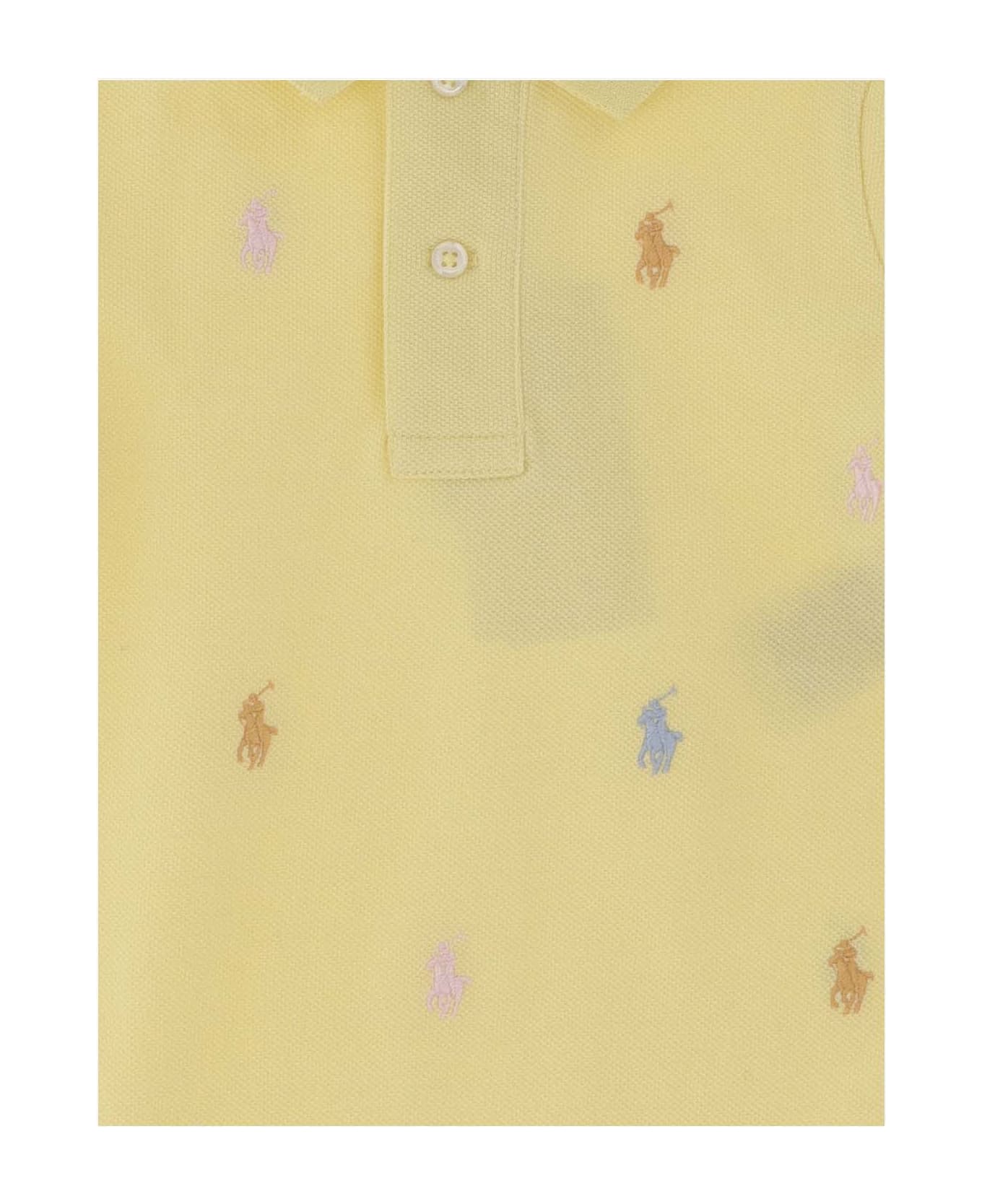 Polo Ralph Lauren Soft Cotton Romper Suit - Yellow