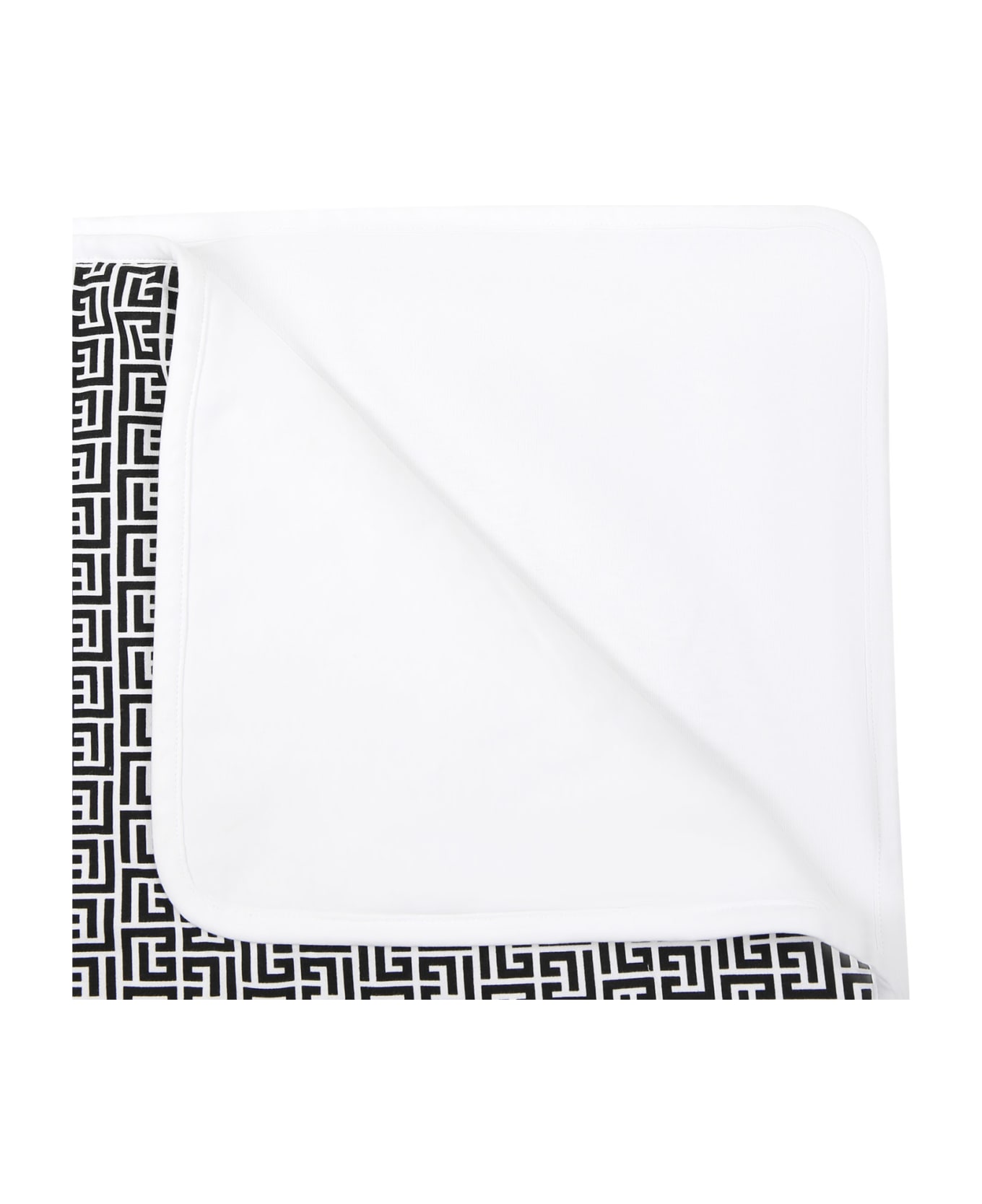 Balmain Multicolor Blanket For Baby Kids With Iconic Labyrinth - Multicolor アクセサリー＆ギフト