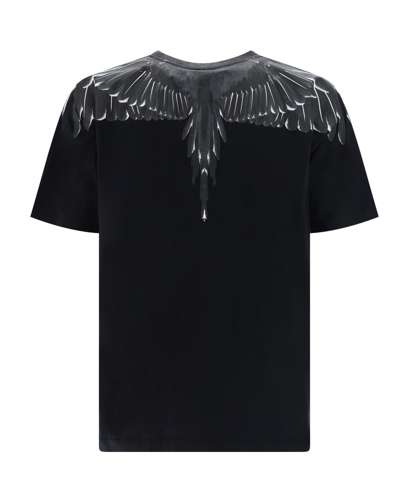 Marcelo Burlon T-shirt With 'icon Wings' Print - Black Black