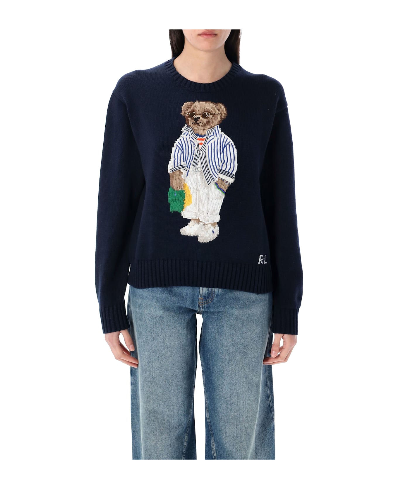 Polo Ralph Lauren Polo Bear Cotton Jumper - BLUE