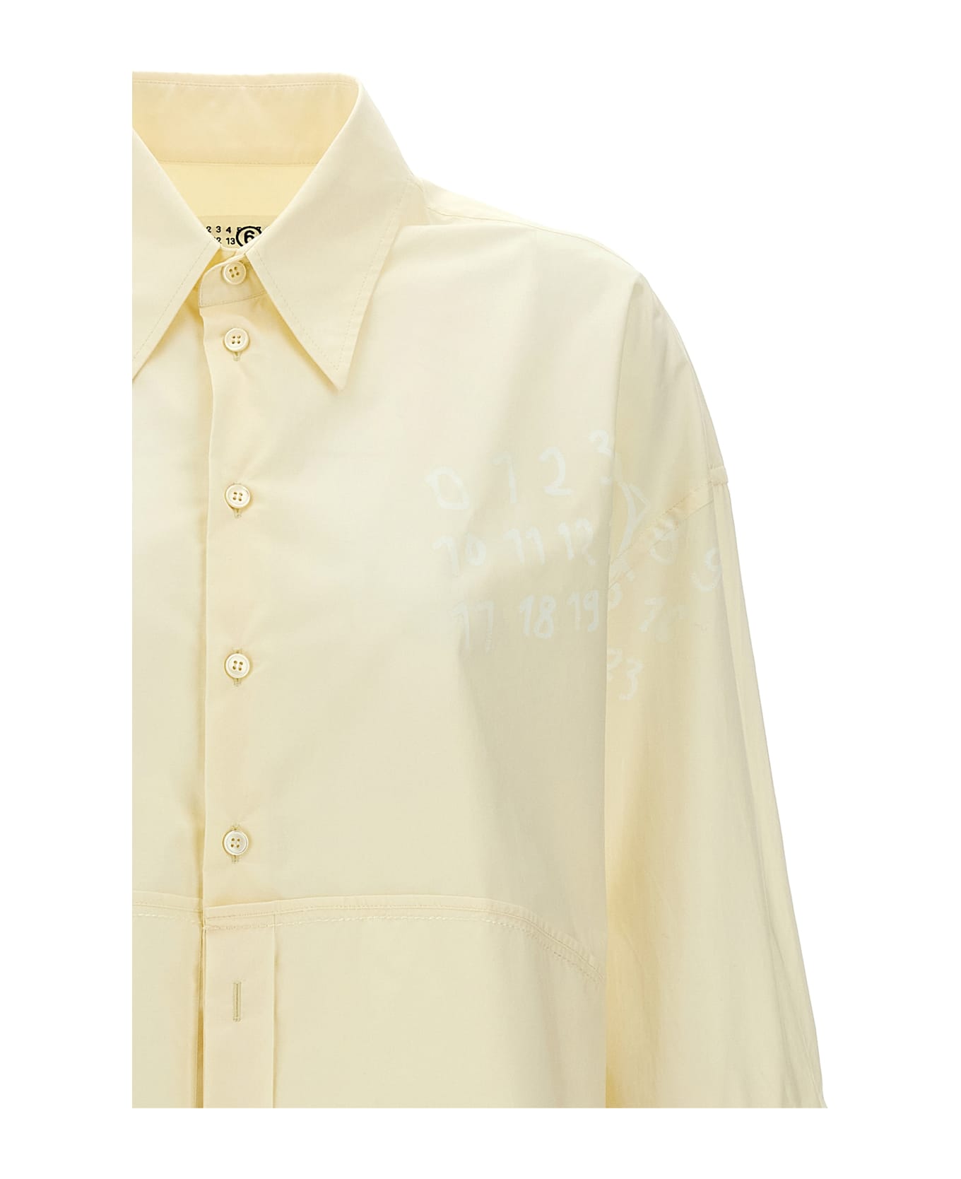 MM6 Maison Margiela Logo Print Shirt - White
