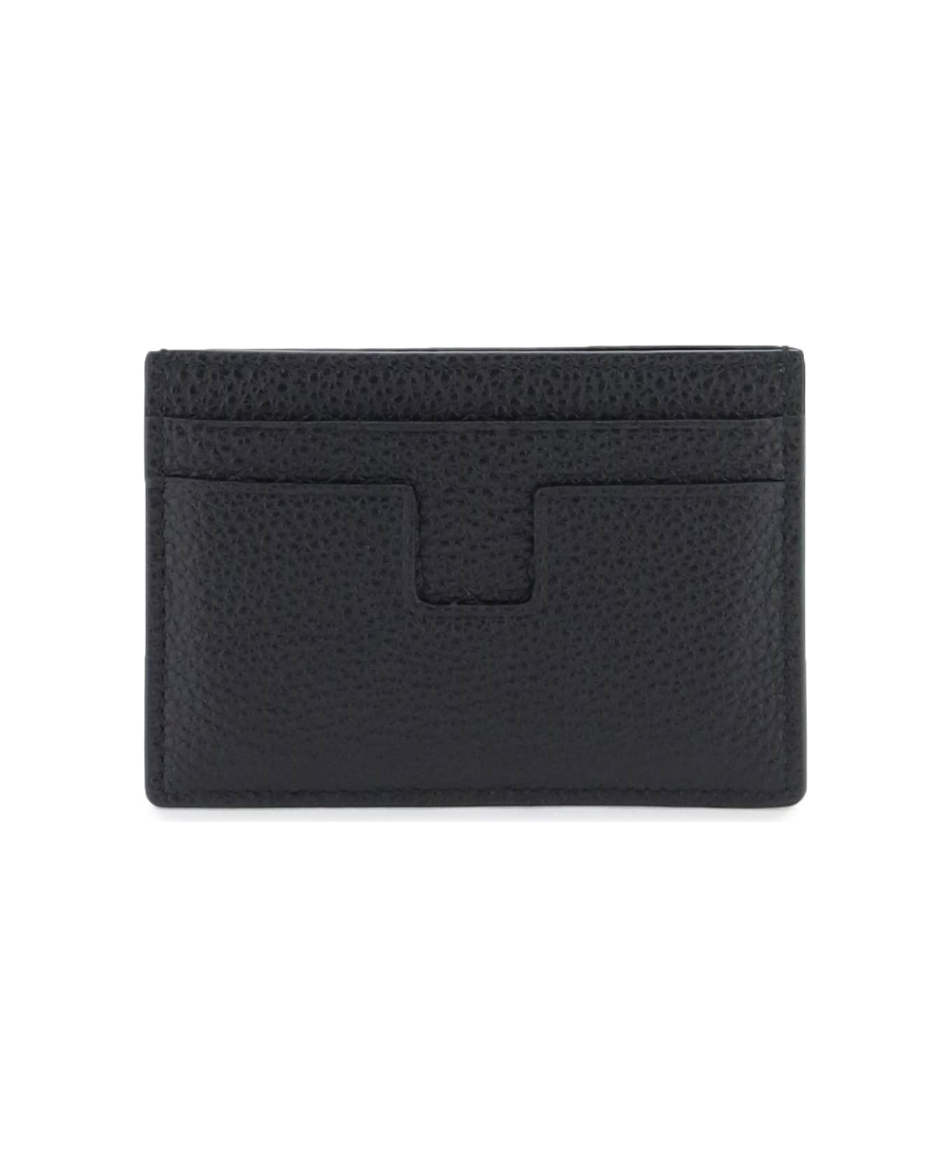 Tom Ford Leather Card Holder - black