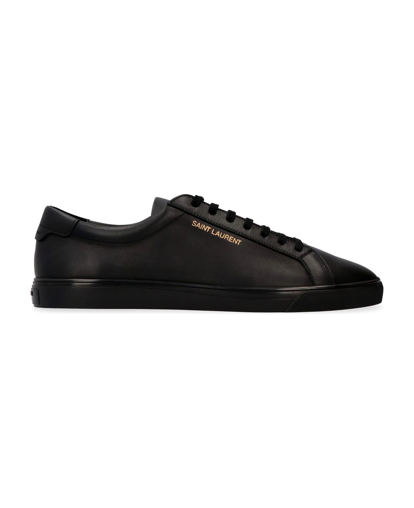 Saint Laurent Brooklyn Leather Low-top Sneakers - BLACK