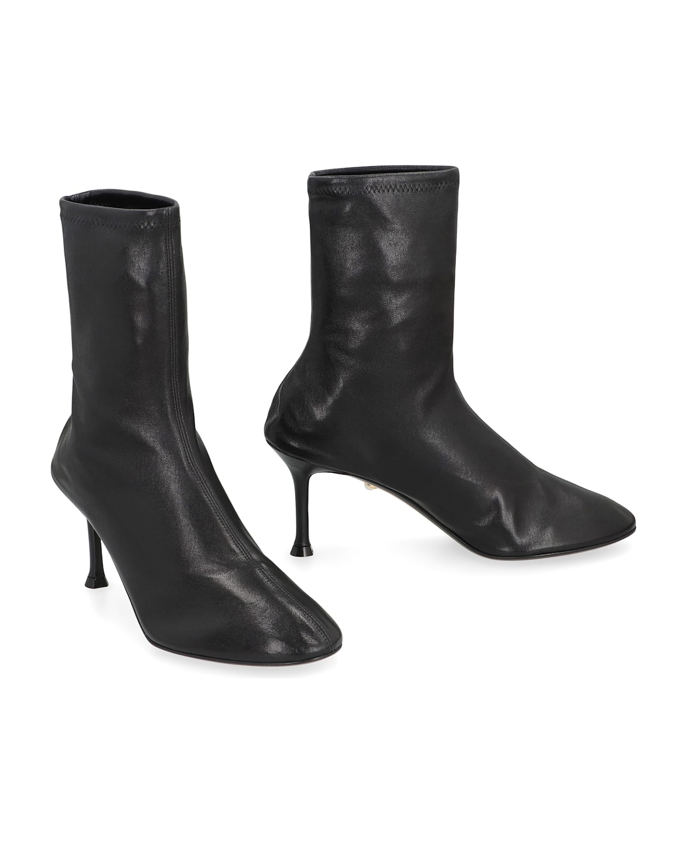Alevì Etienne Leather Ankle Boots - black