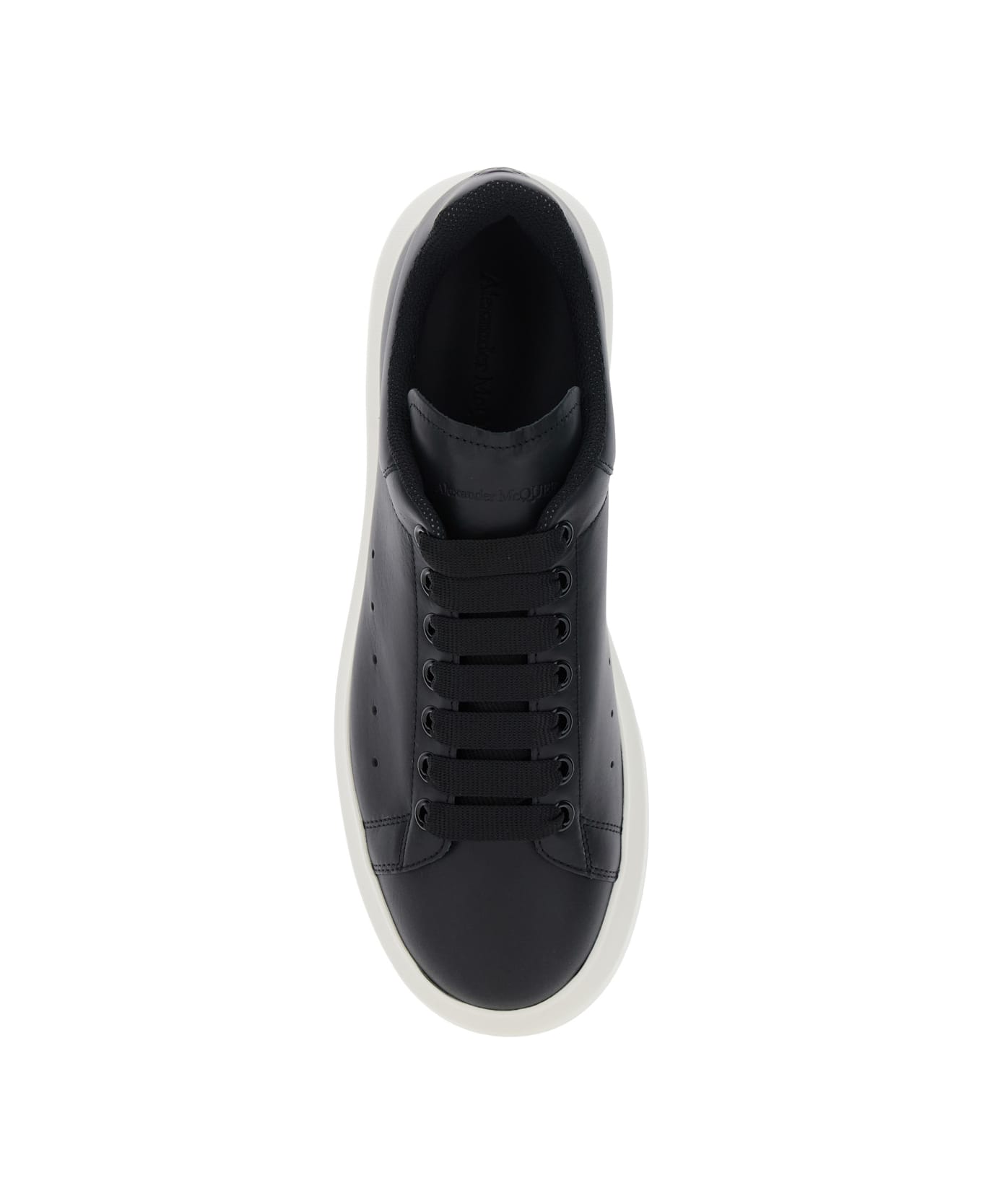 Alexander McQueen Black Low Top Sneakers With Chunky Sole In Leather Man - Black