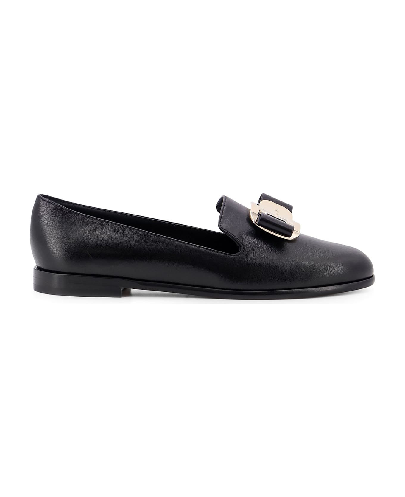 Ferragamo Zarina Leather Loafer - Black