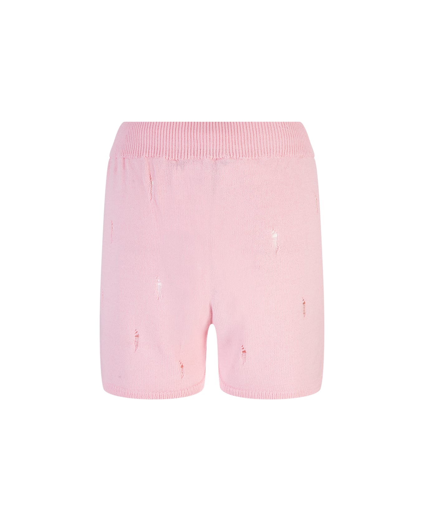 Barrow Pink Shorts With All-over Tears - Light Pink name:468