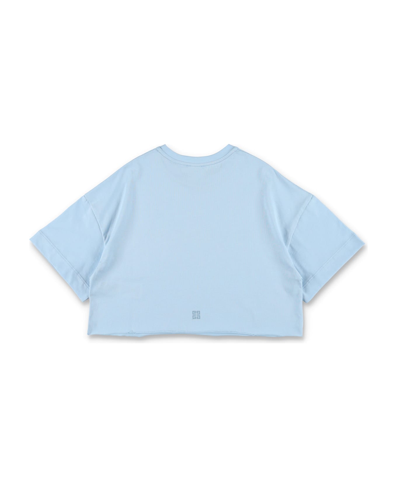 Givenchy Kid - Logo Print Cropped T-shirt - LIGHT BLUE