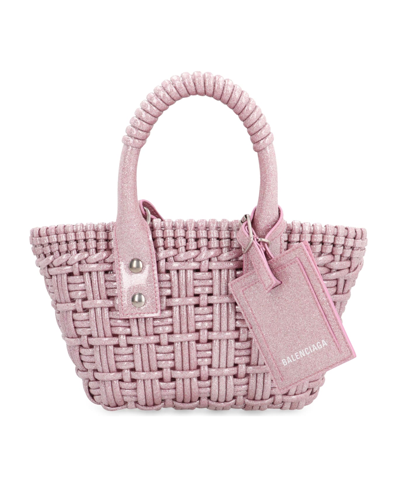 Balenciaga Bistro Xxs Basket Handbag - Pink