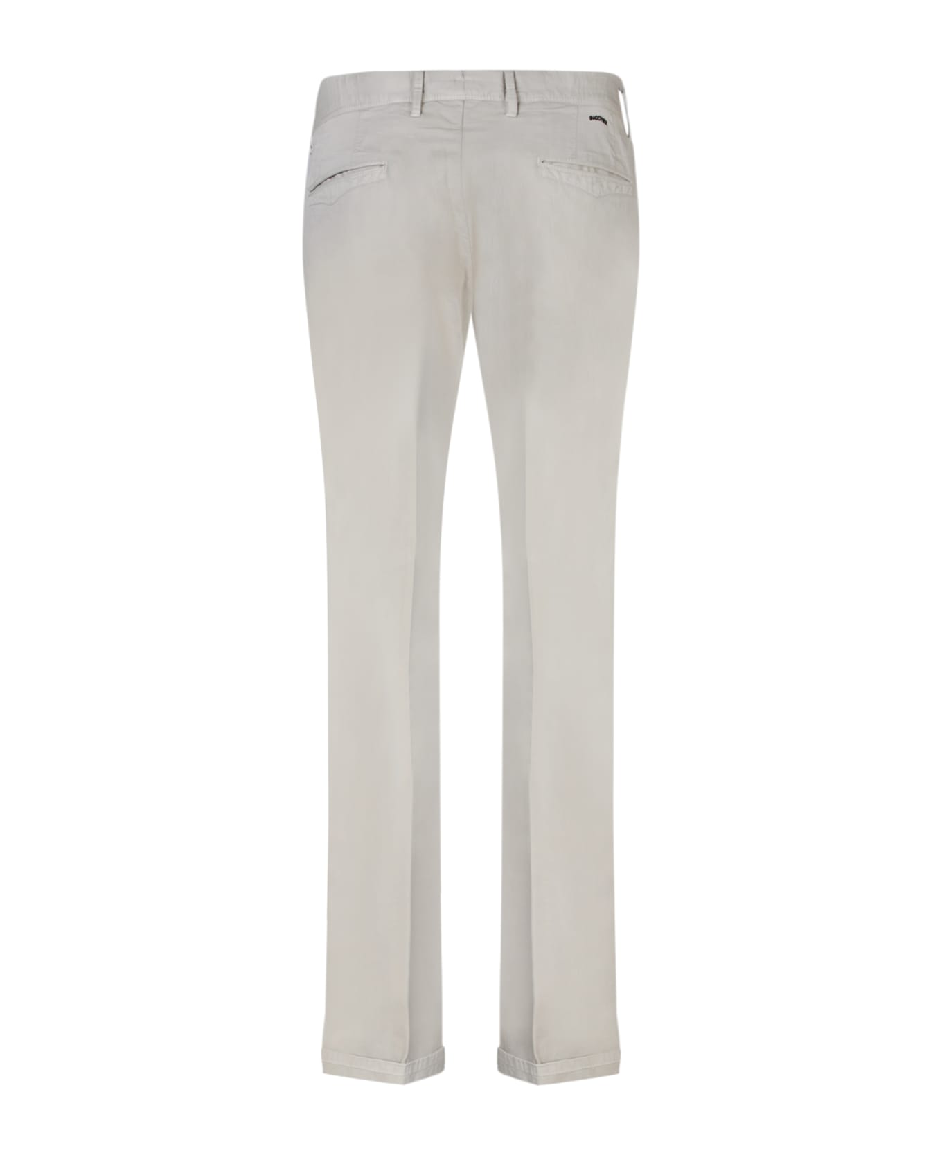 Incotex Light Grey Elegant Trousers - Grey ボトムス