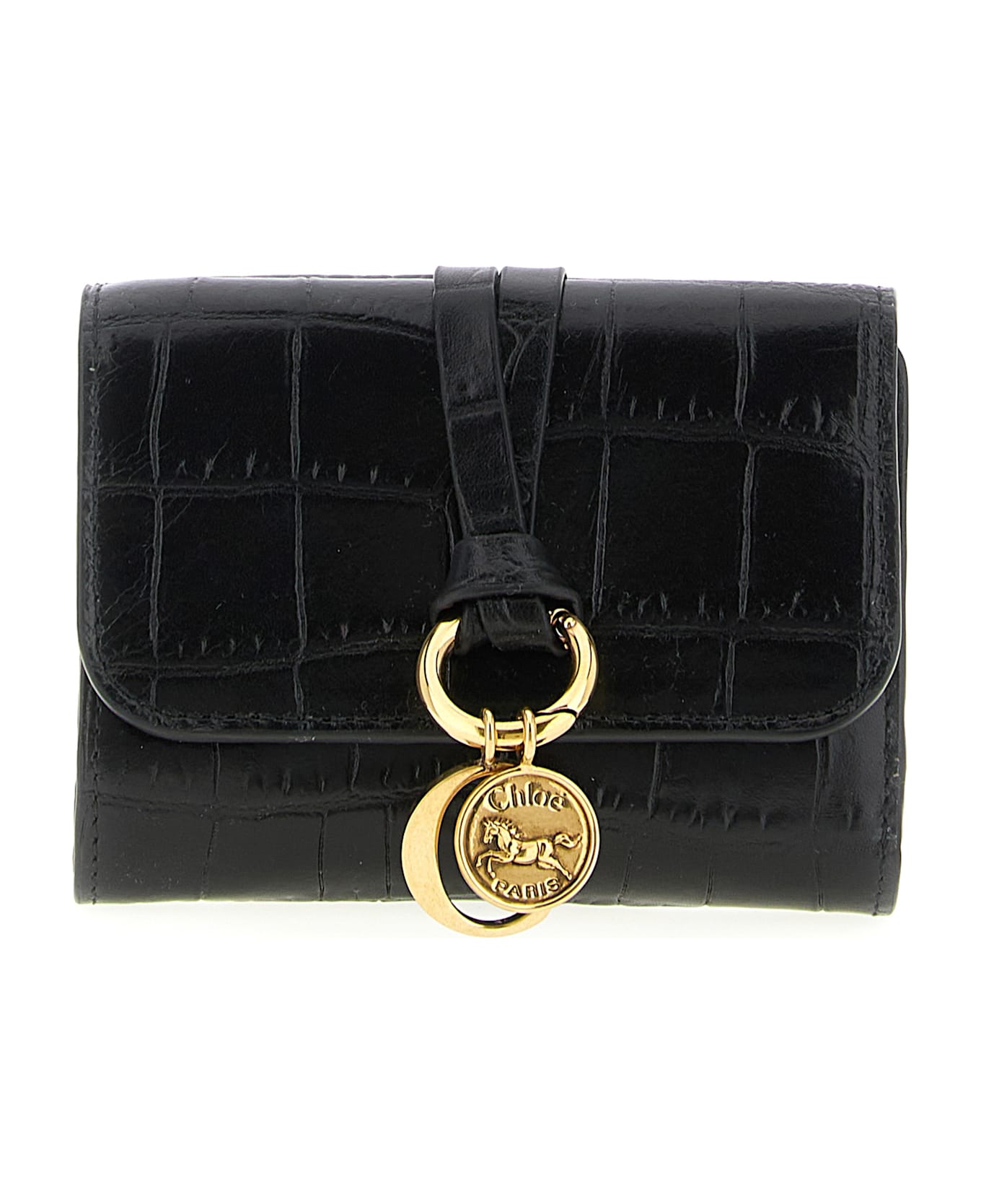 Chloé 'alphabet' Small Wallet - Black  