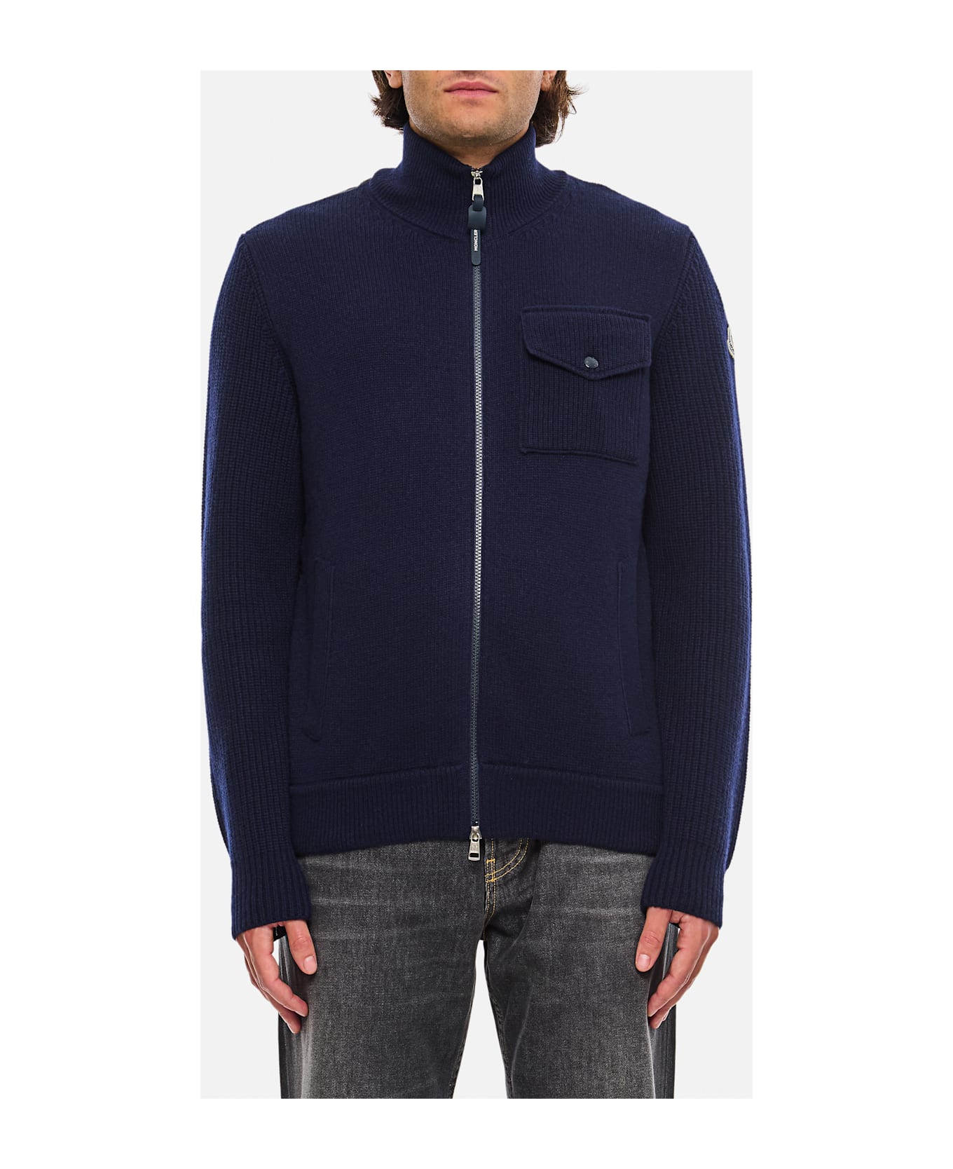 Moncler Zip Up Jacket - Blue