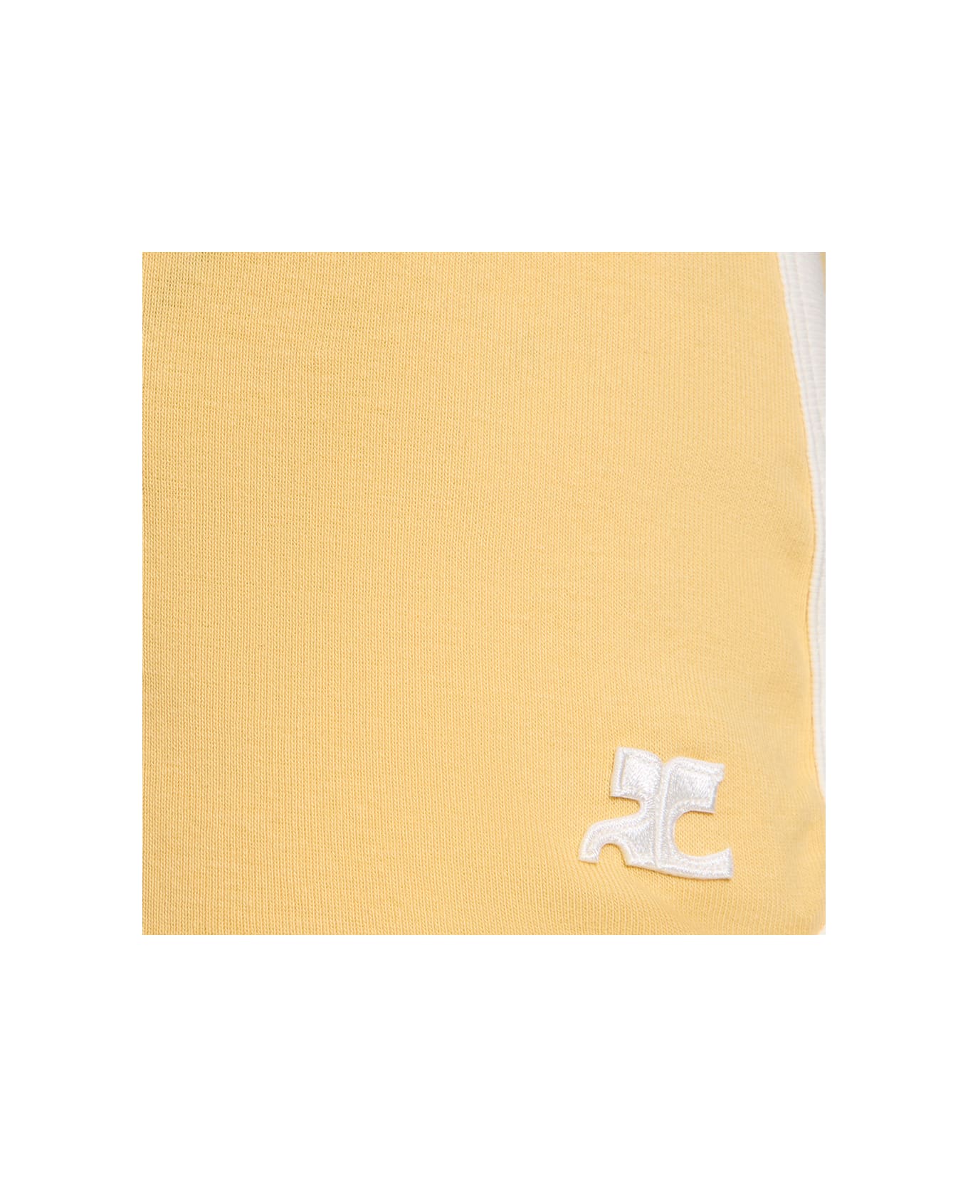 Courrèges Courreges Contrast Shorts - Yellow