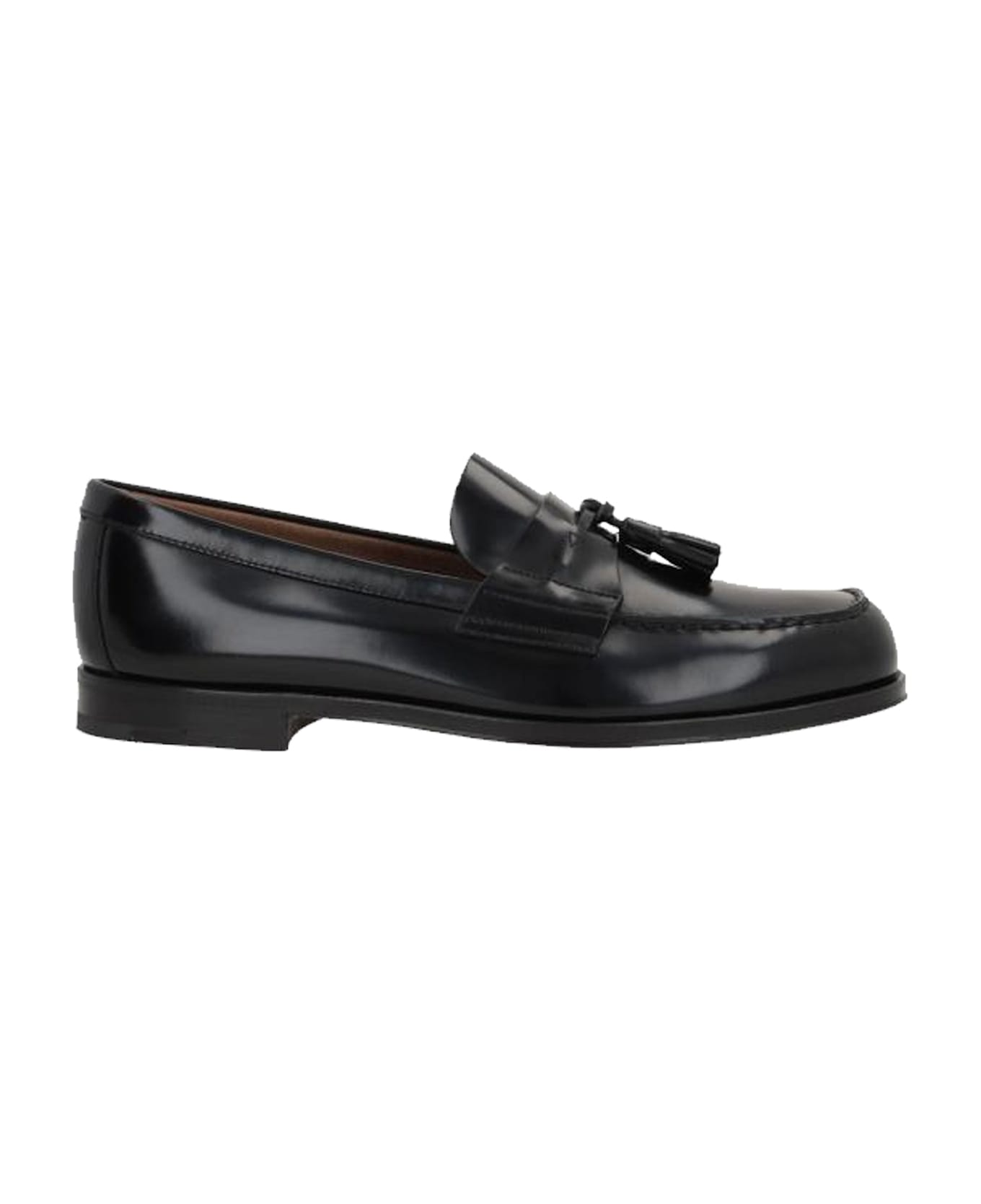 Prada Herren Leather Loafers - Black
