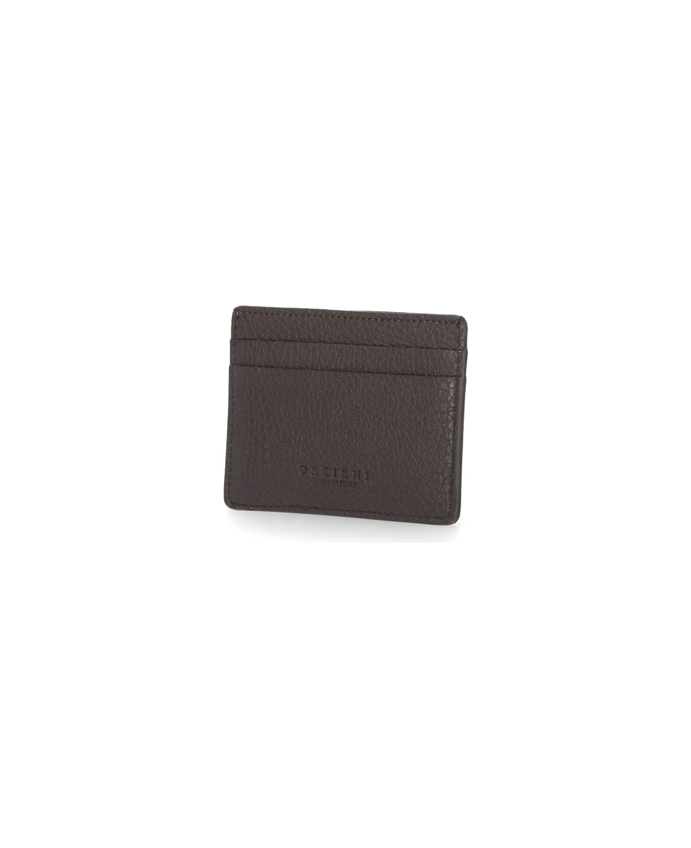Orciani Micron Leather Cards Holder - Brown 財布