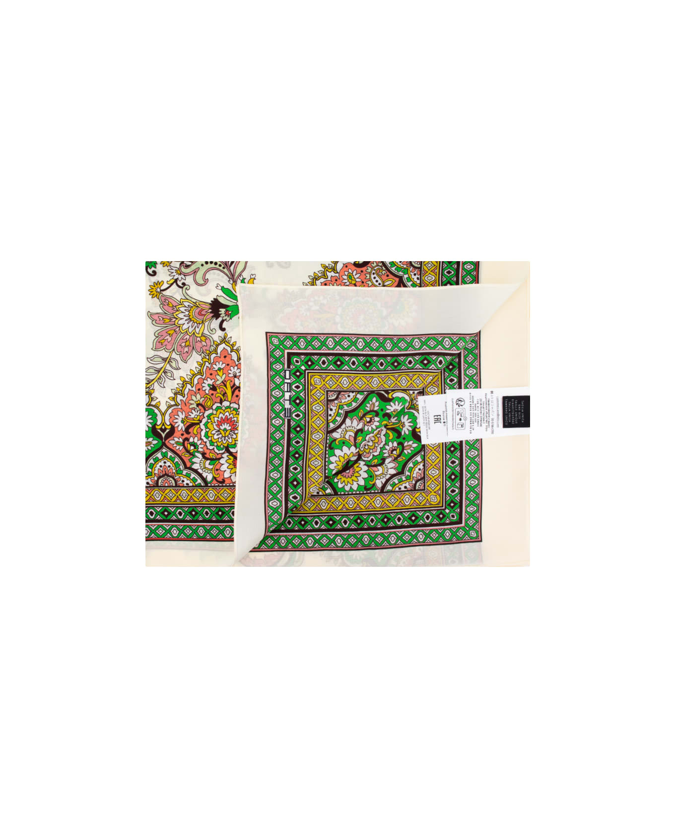 Etro Multicolor Cape With All-over Paisley Print - PRINT ON WHITE BASE