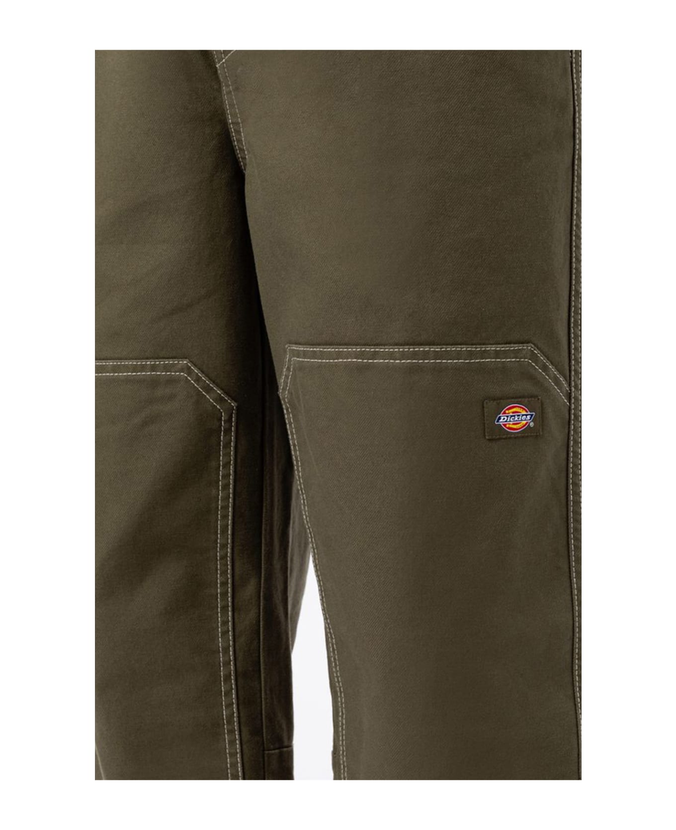 Dickies Florala Pant Military Green Cotton Double Knee Work Pant - Florala Pant - ARMY GREEN