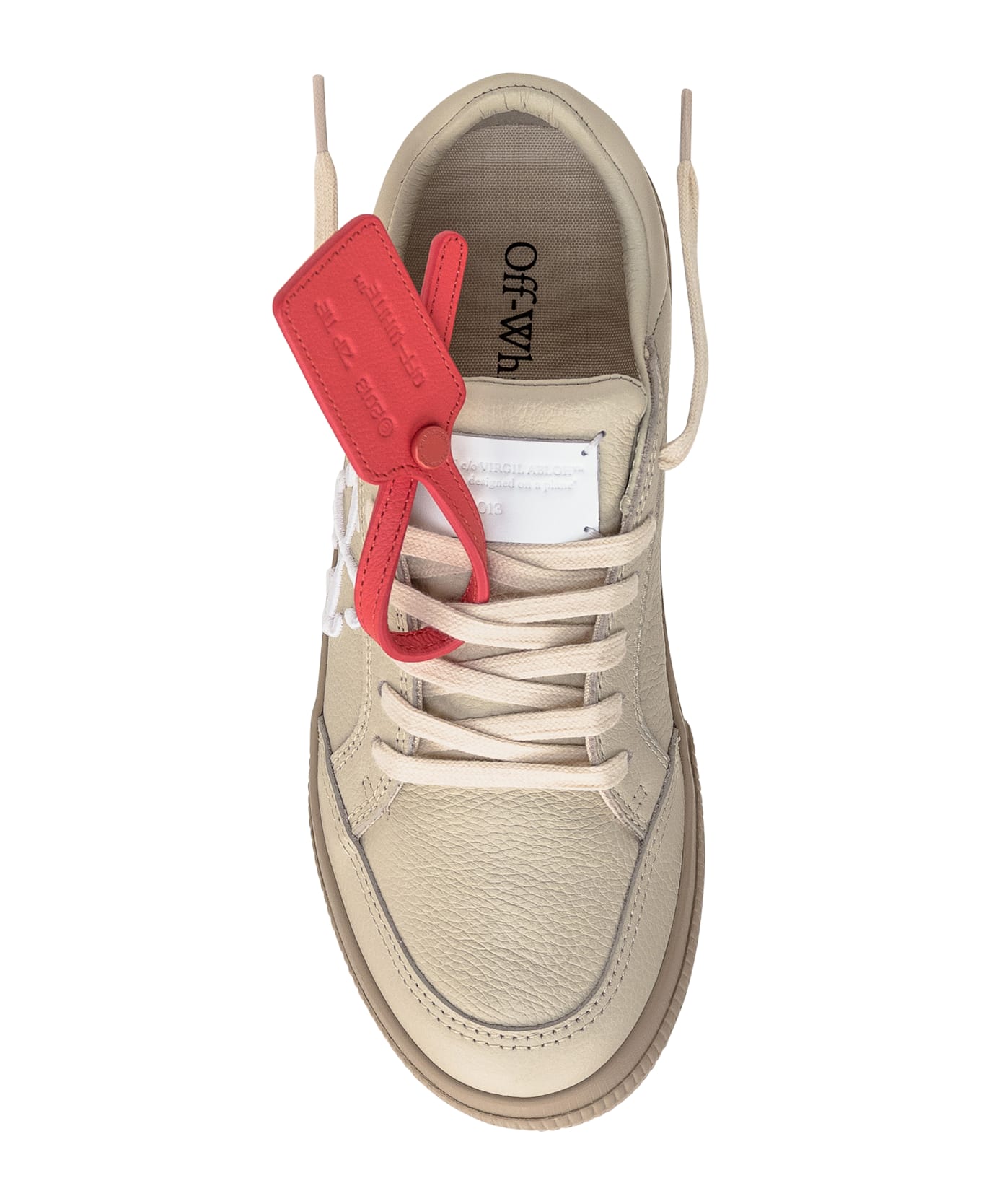 Off-White New Low Vulcanized Sneaker - BEIGE-WHITE