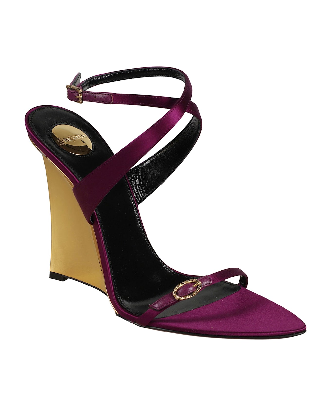 Saint Laurent Gippy Katoucha Sandal - Purple