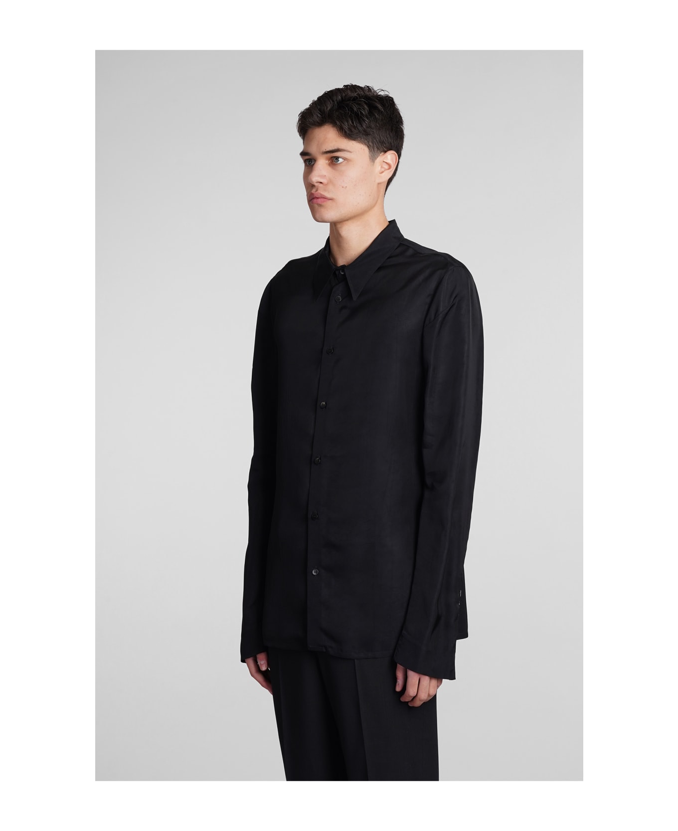 Sapio N16 Shirt In Black Polyamide Polyester - black