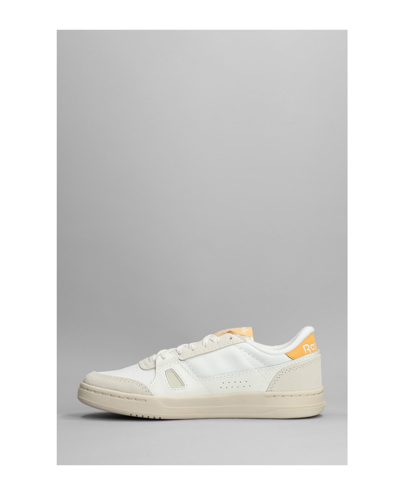 Reebok Lt Court Sneakers In White Leather - Multicolour