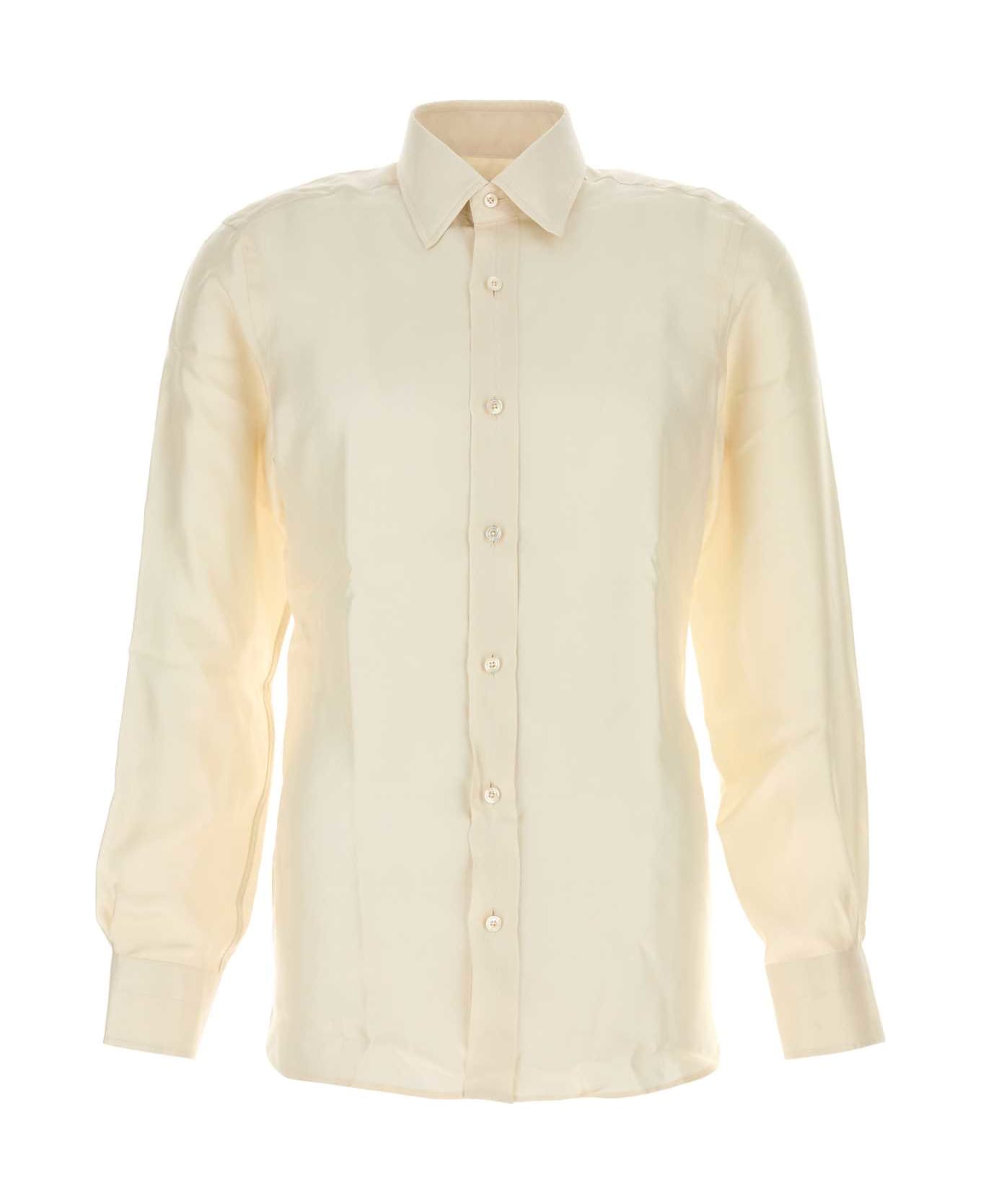 Tom Ford Ivory Silk Shirt - IVORY