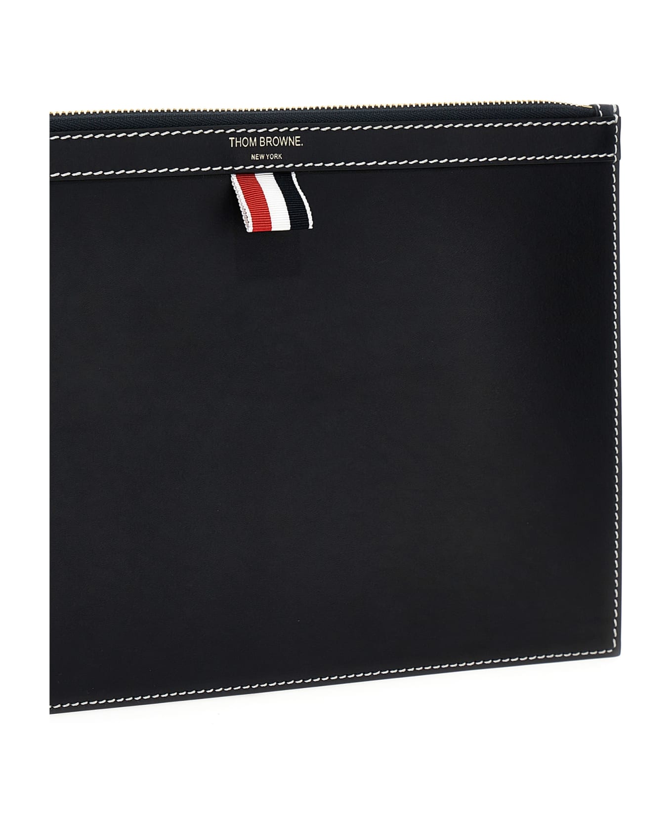 Thom Browne Small Document Pouch - Blue