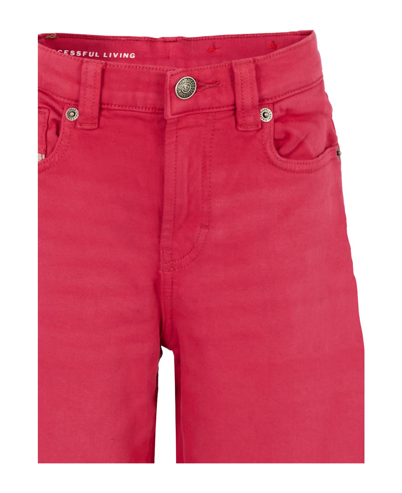 Diesel Fuchsia Trousers For Girl With Logo - Fuchsia