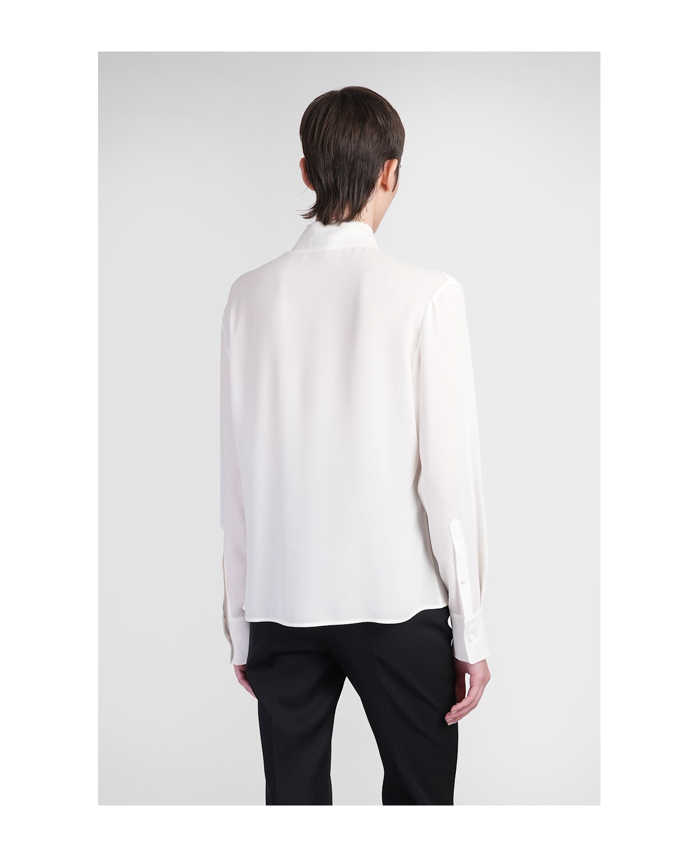 Alexander McQueen Shirt In Beige Silk - beige