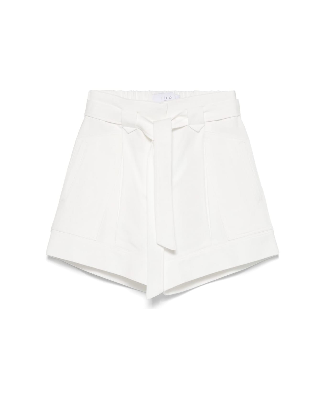 IRO Hannou Cotton Blend Shorts - White